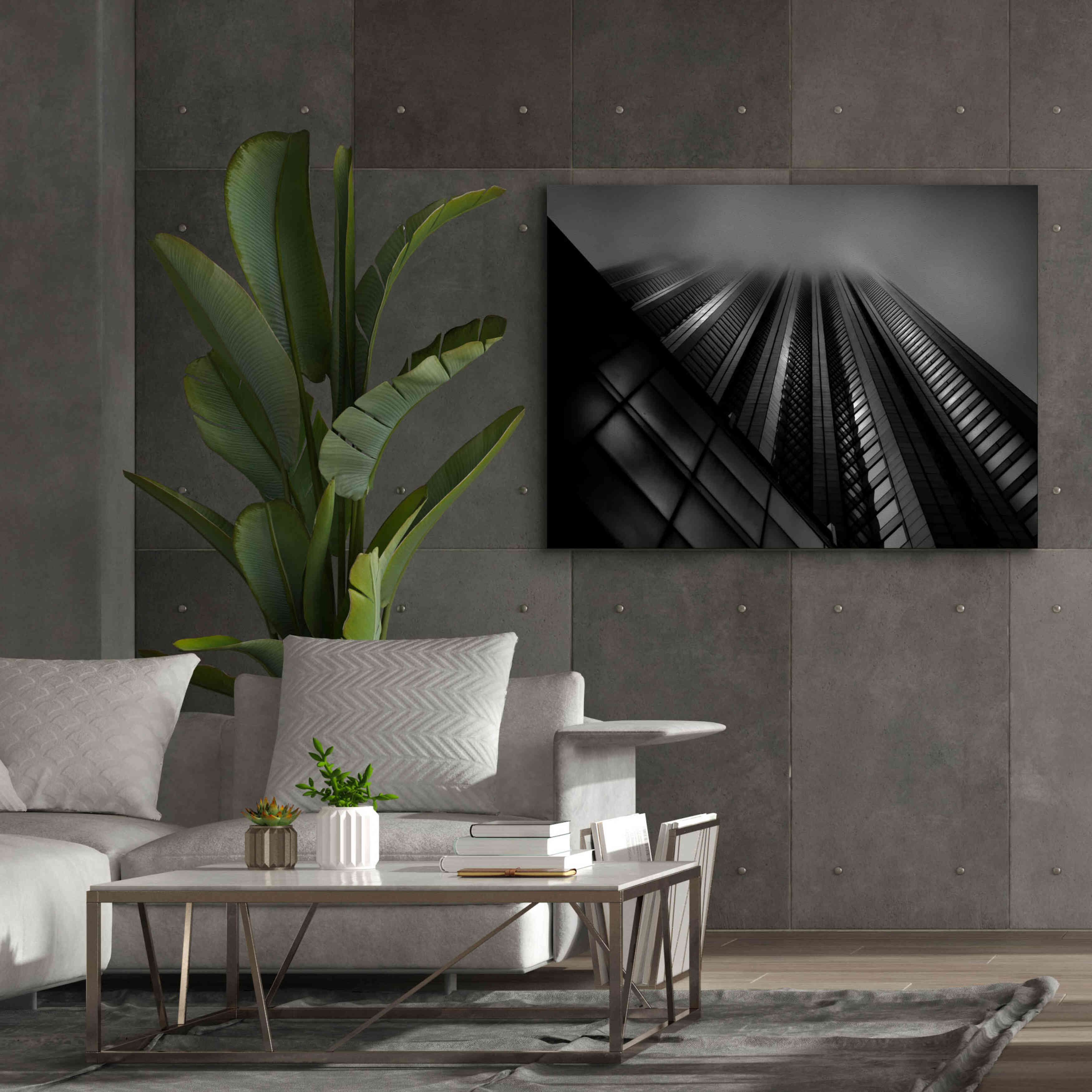 'Downtown Fogfest No 10' by Brian Carson, Giclee Canvas Wall Art,54 x 40