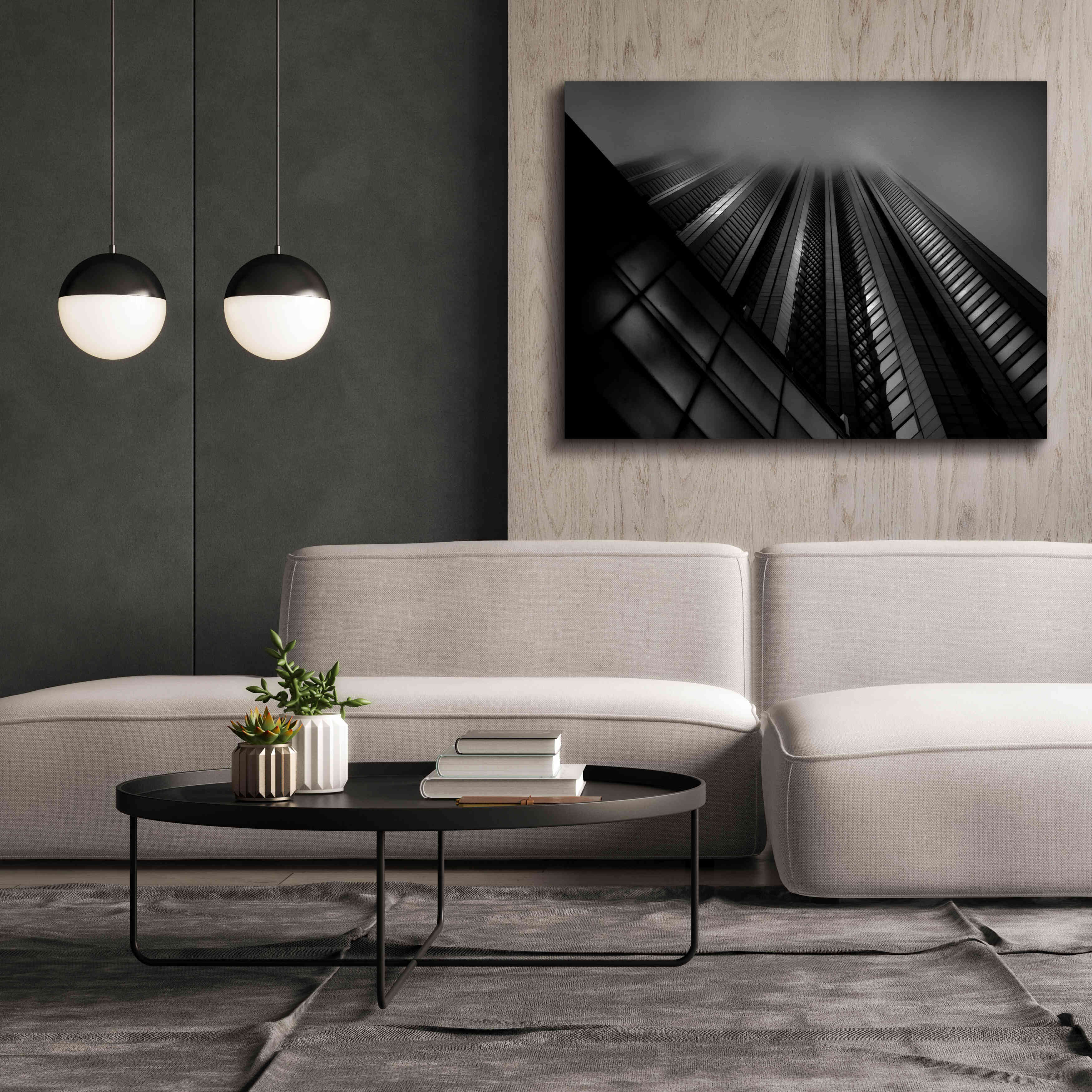 'Downtown Fogfest No 10' by Brian Carson, Giclee Canvas Wall Art,54 x 40