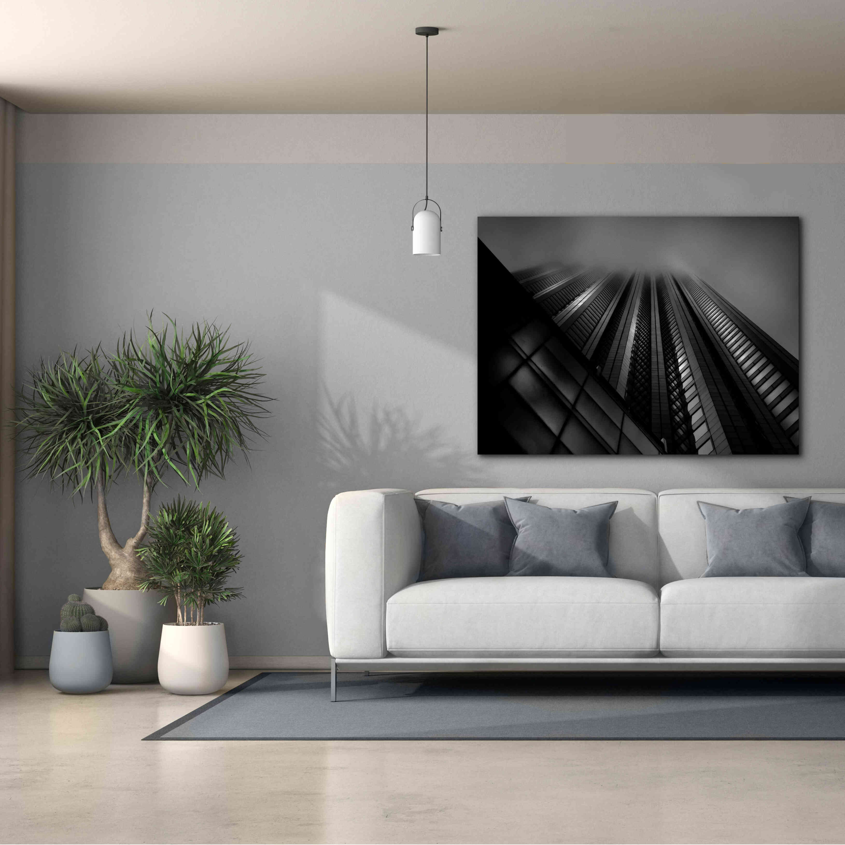 'Downtown Fogfest No 10' by Brian Carson, Giclee Canvas Wall Art,54 x 40