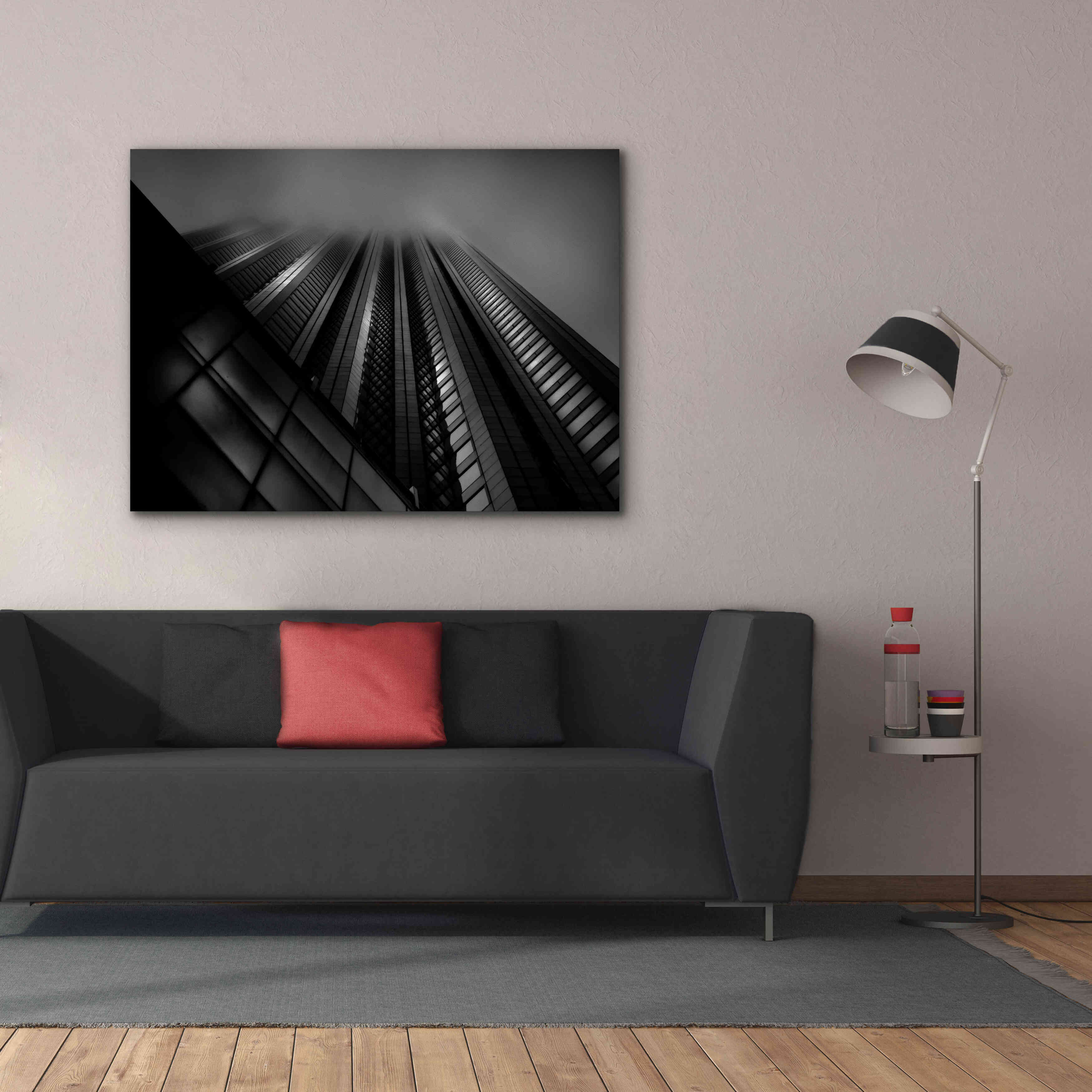 'Downtown Fogfest No 10' by Brian Carson, Giclee Canvas Wall Art,54 x 40