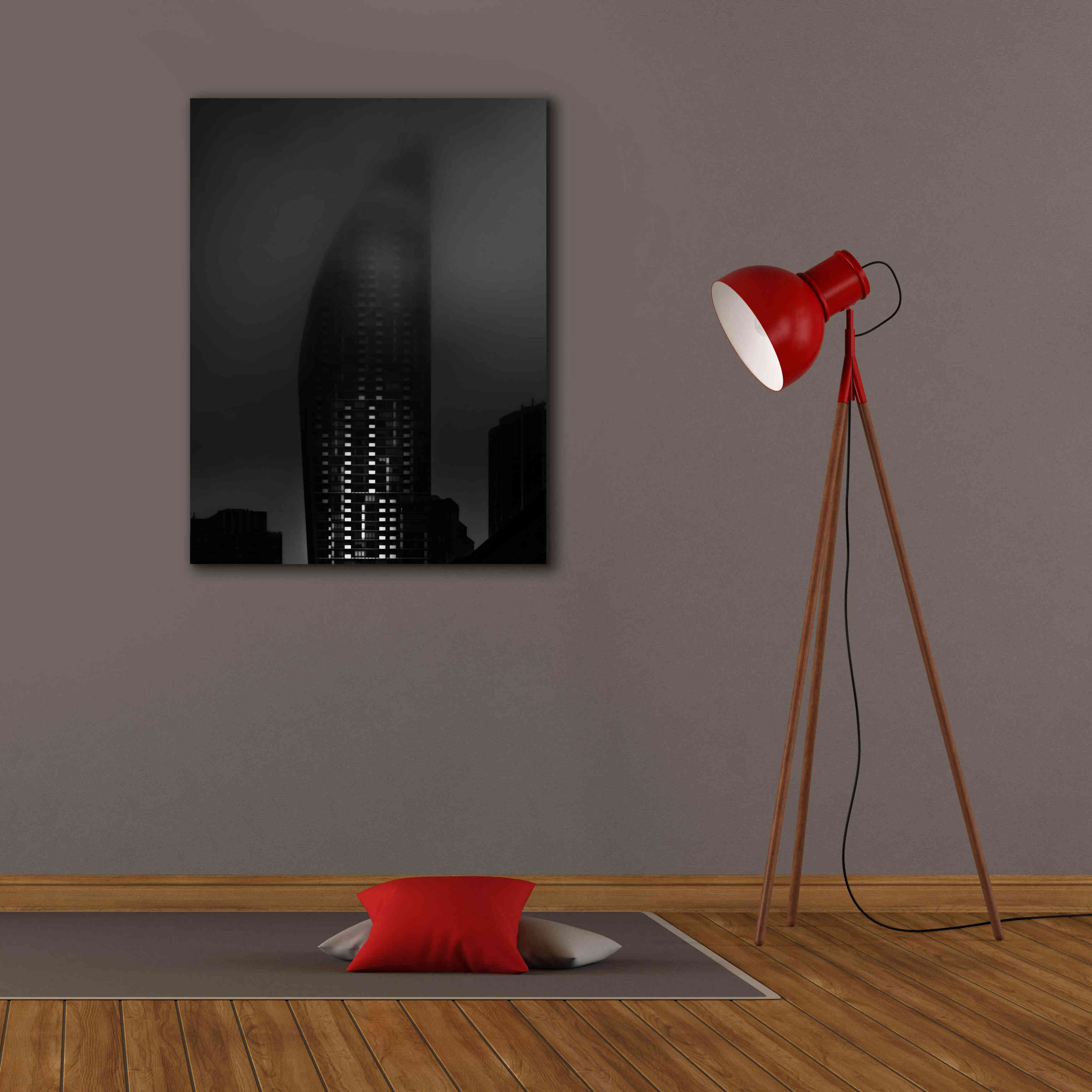 'Downtown Fogfest No 19' by Brian Carson, Giclee Canvas Wall Art,26 x 34