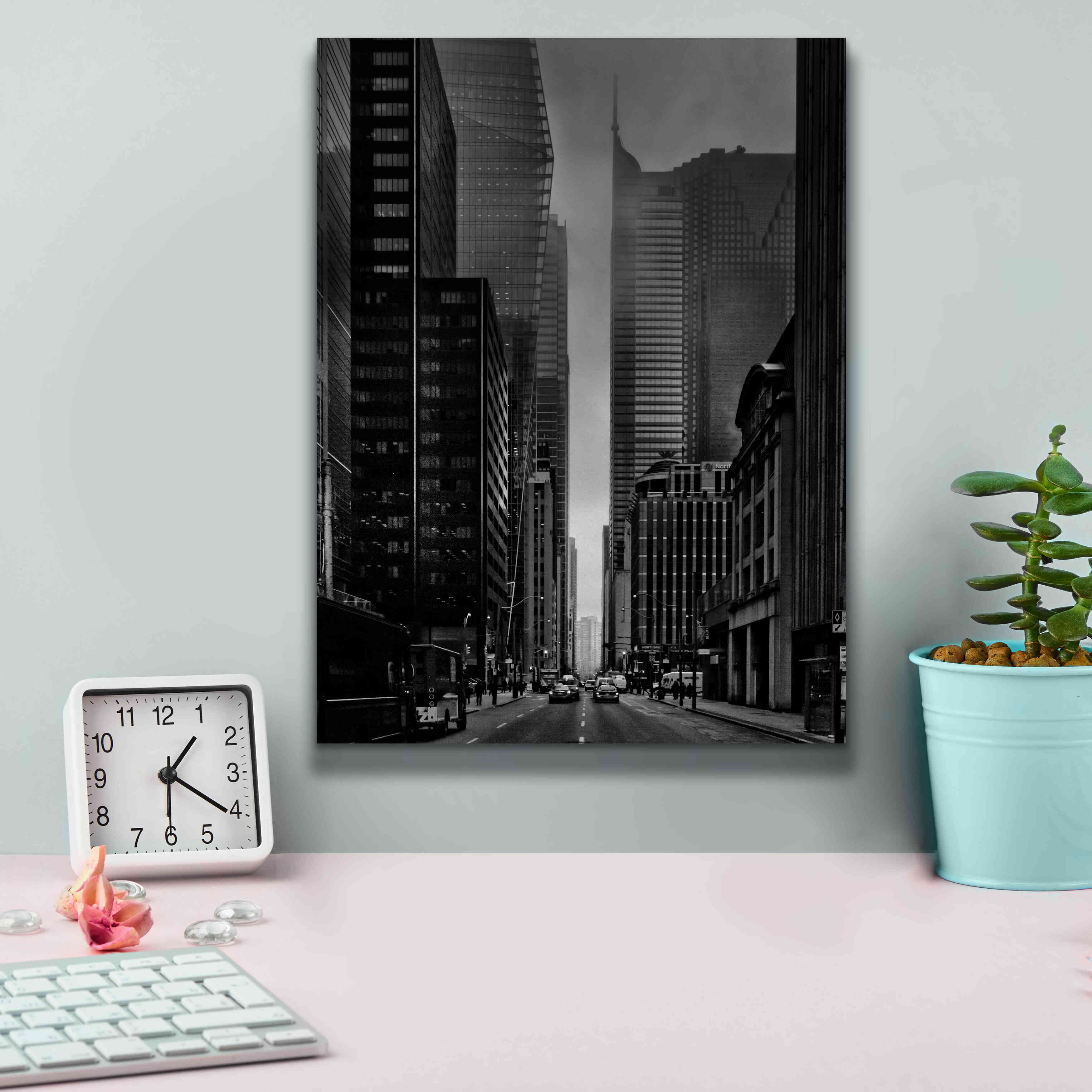 'Downtown Fogfest No 25' by Brian Carson, Giclee Canvas Wall Art,12 x 16