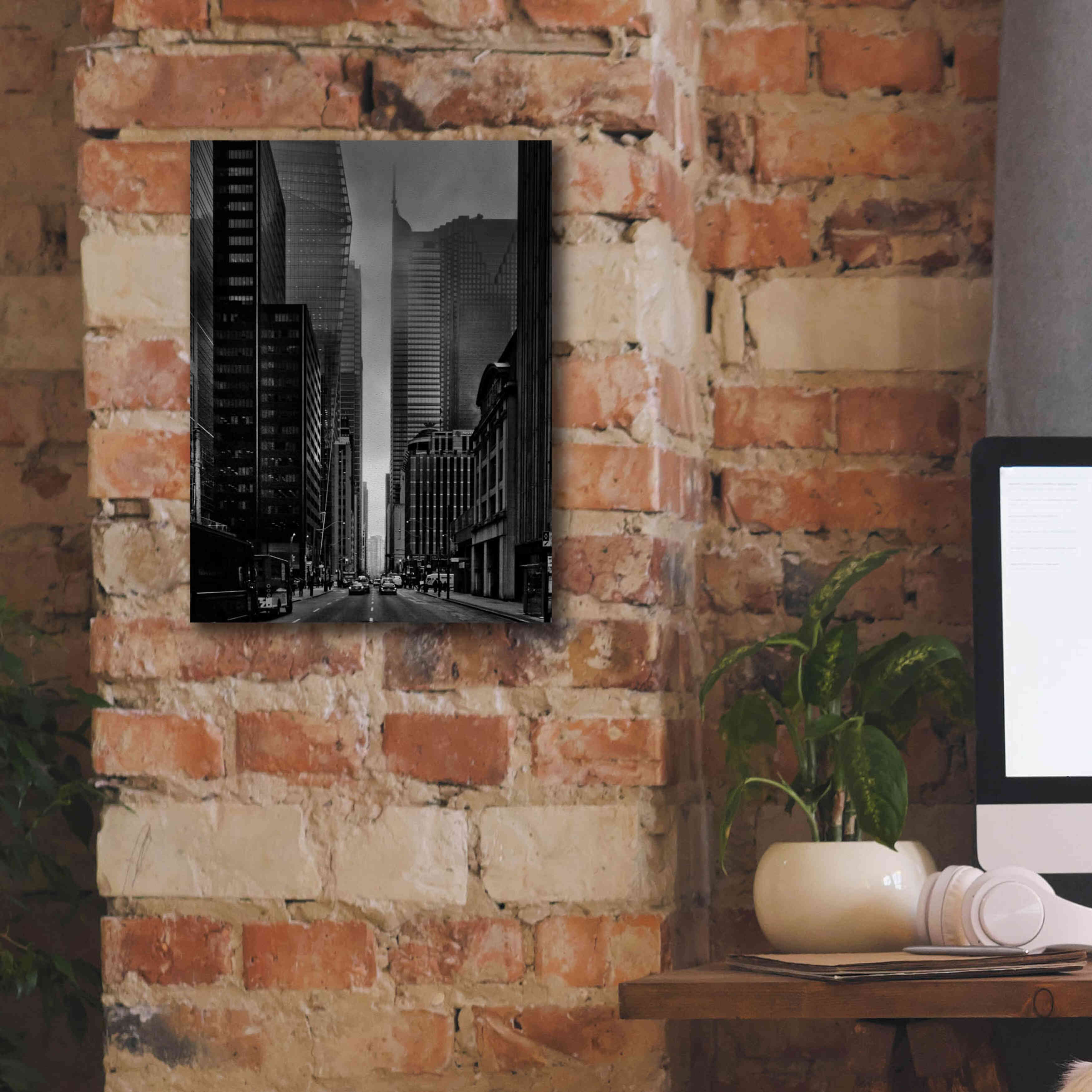 'Downtown Fogfest No 25' by Brian Carson, Giclee Canvas Wall Art,12 x 16