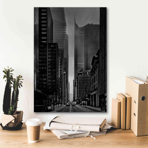 Image of 'Downtown Fogfest No 25' by Brian Carson, Giclee Canvas Wall Art,18 x 26