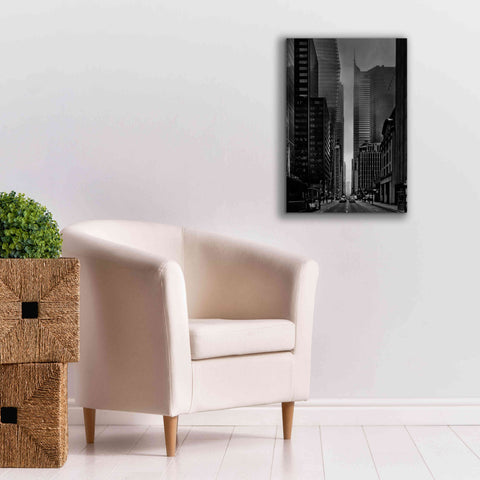 Image of 'Downtown Fogfest No 25' by Brian Carson, Giclee Canvas Wall Art,18 x 26