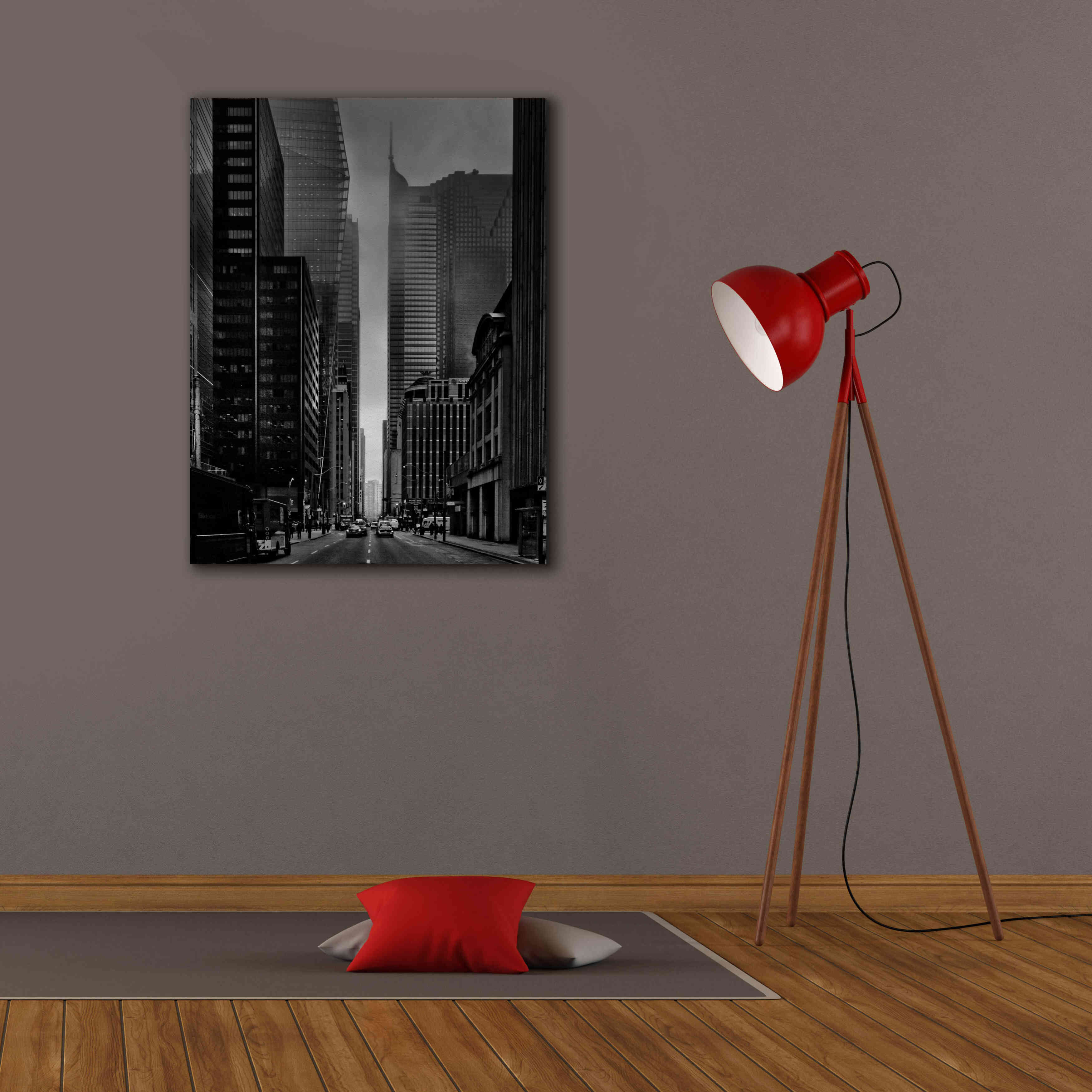 'Downtown Fogfest No 25' by Brian Carson, Giclee Canvas Wall Art,26 x 34