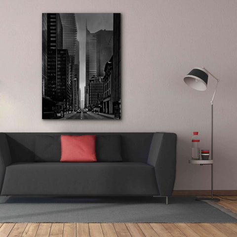 Image of 'Downtown Fogfest No 25' by Brian Carson, Giclee Canvas Wall Art,40 x 54