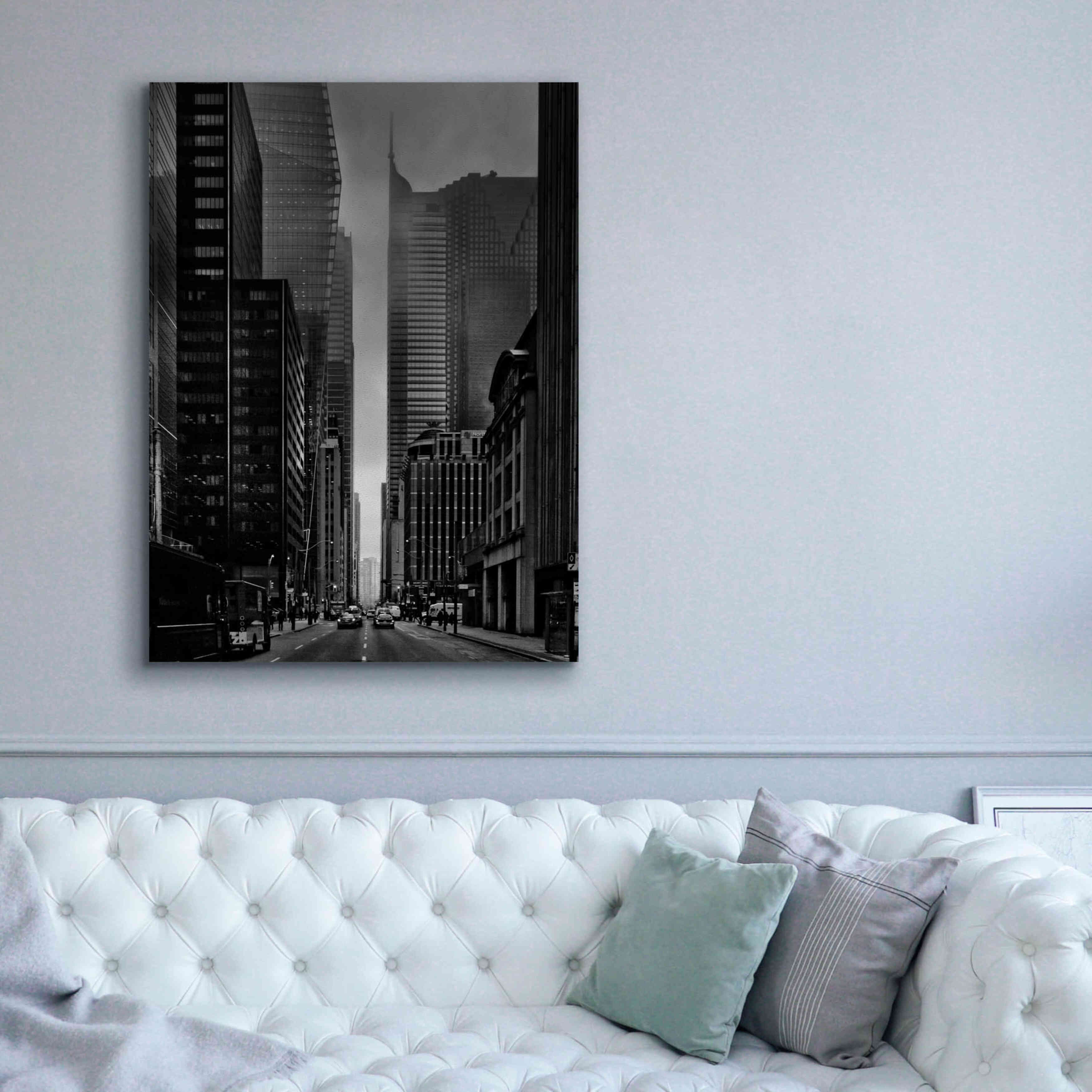 'Downtown Fogfest No 25' by Brian Carson, Giclee Canvas Wall Art,40 x 54