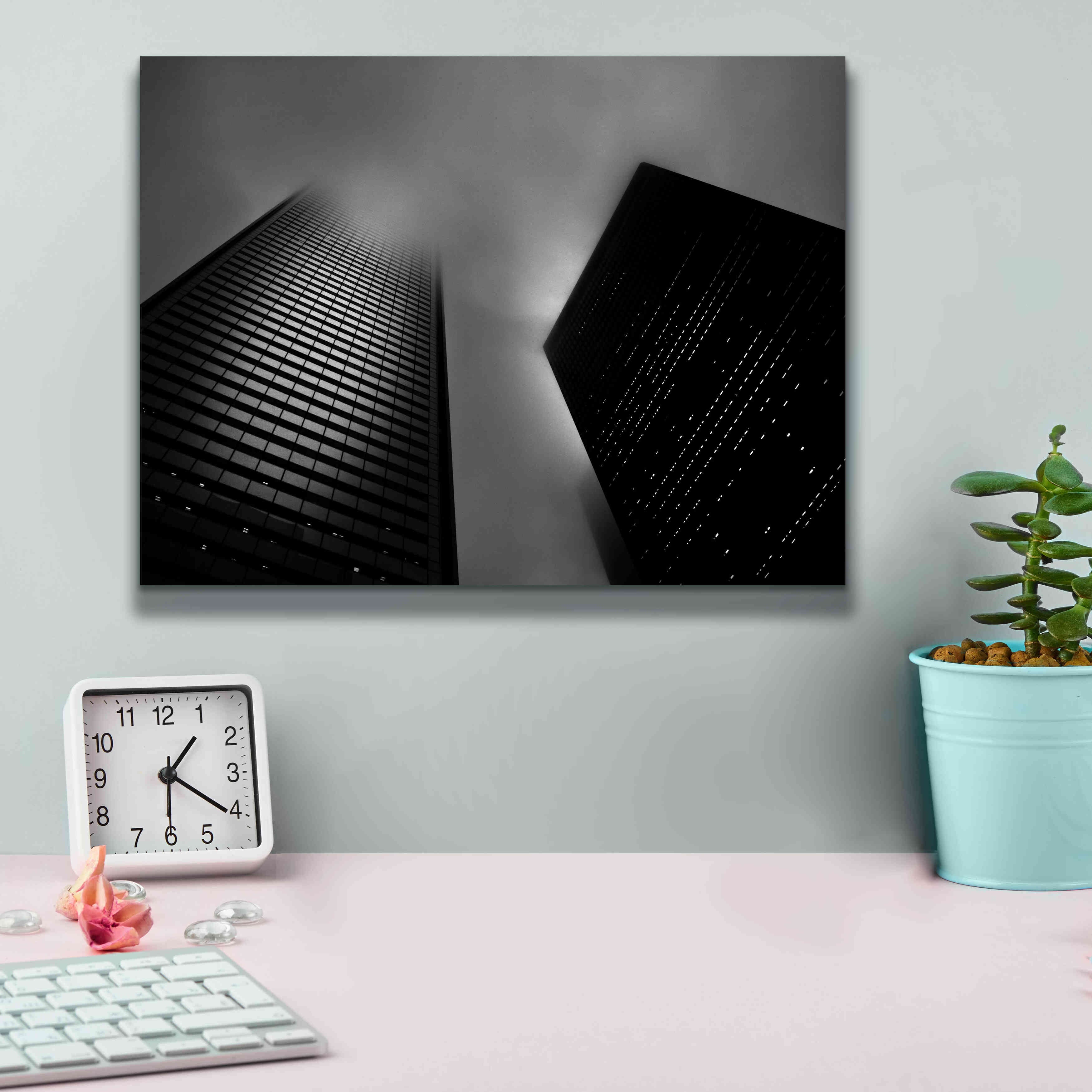 'Downtown Fogfest No 33' by Brian Carson, Giclee Canvas Wall Art,16 x 12