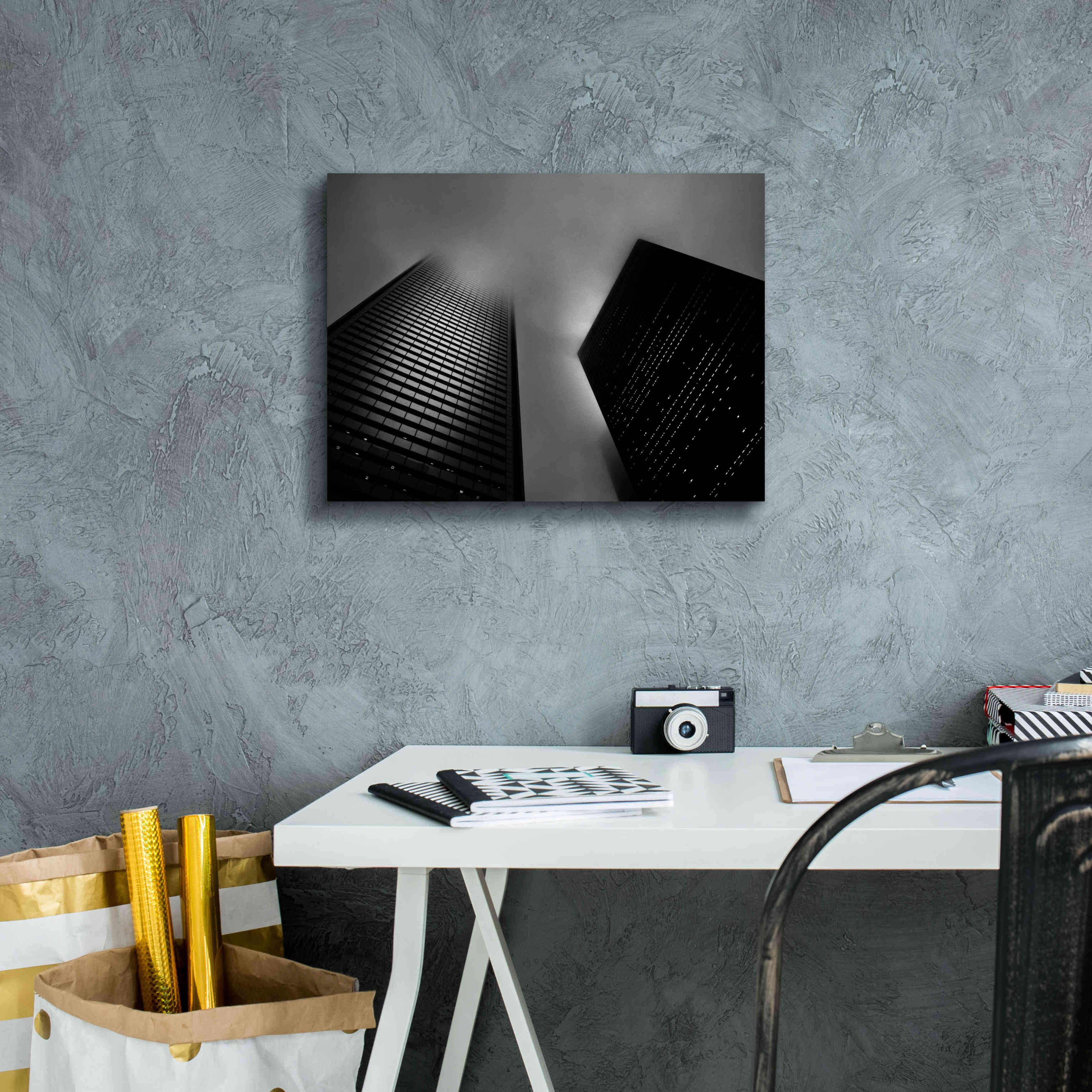 'Downtown Fogfest No 33' by Brian Carson, Giclee Canvas Wall Art,16 x 12