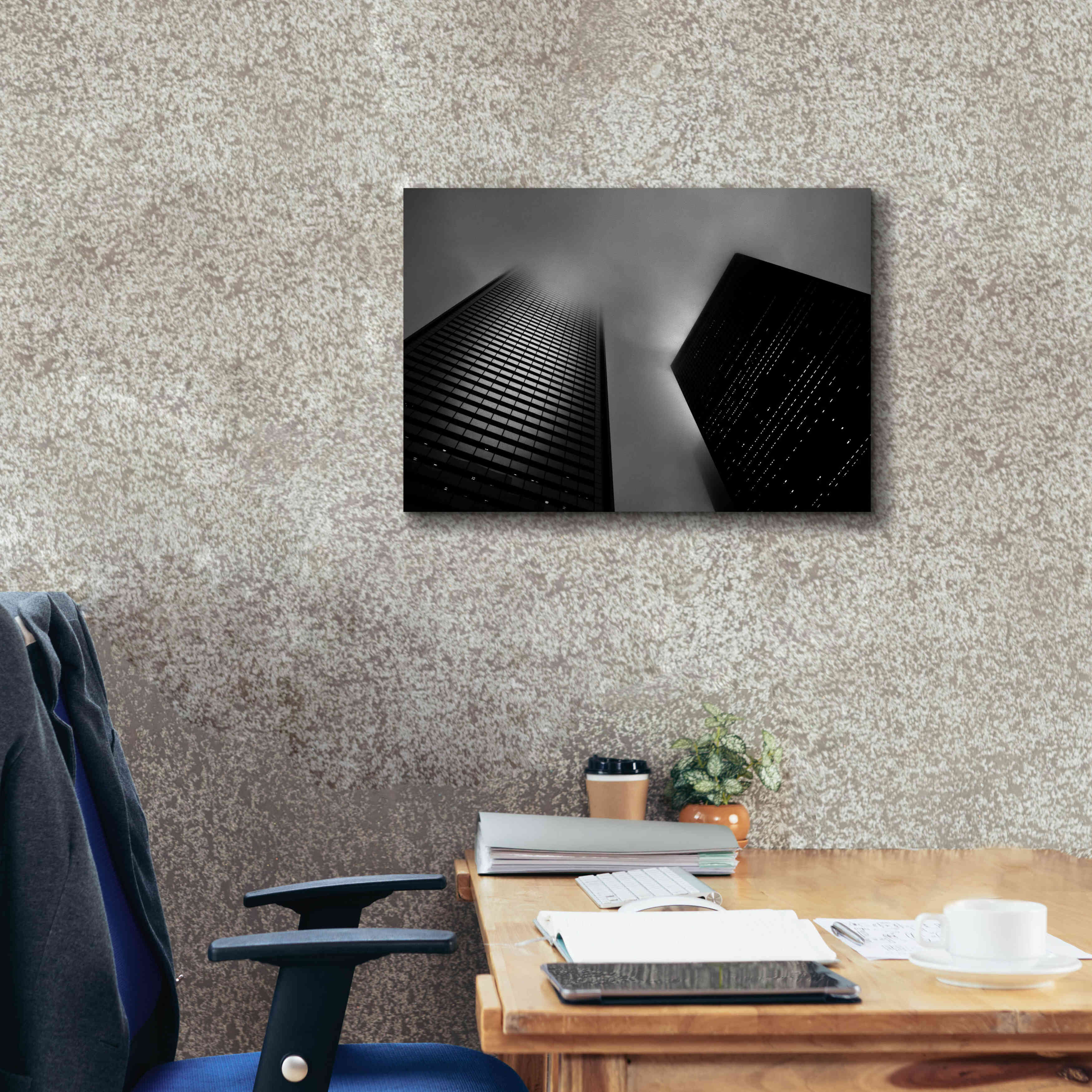 'Downtown Fogfest No 33' by Brian Carson, Giclee Canvas Wall Art,26 x 18