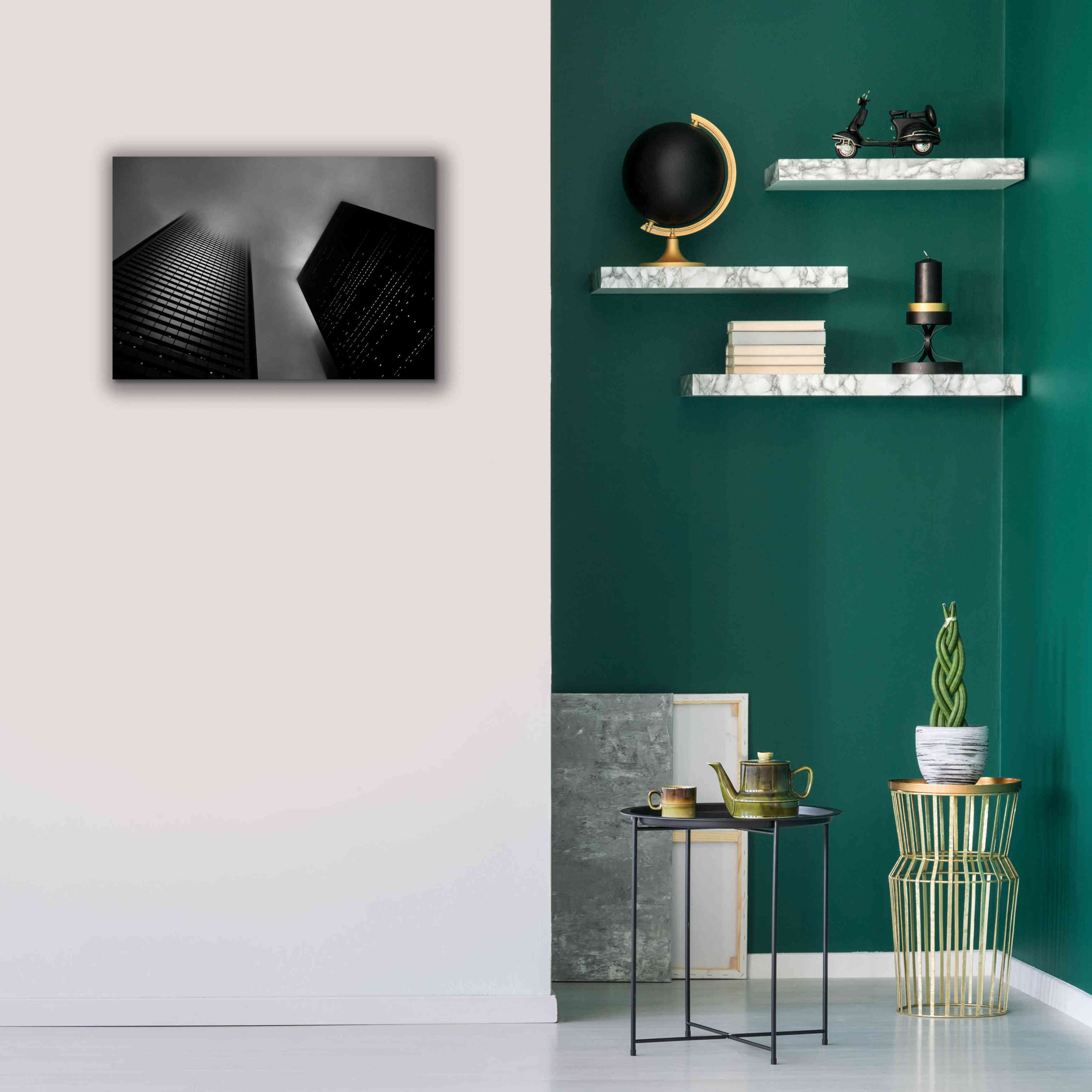 'Downtown Fogfest No 33' by Brian Carson, Giclee Canvas Wall Art,26 x 18