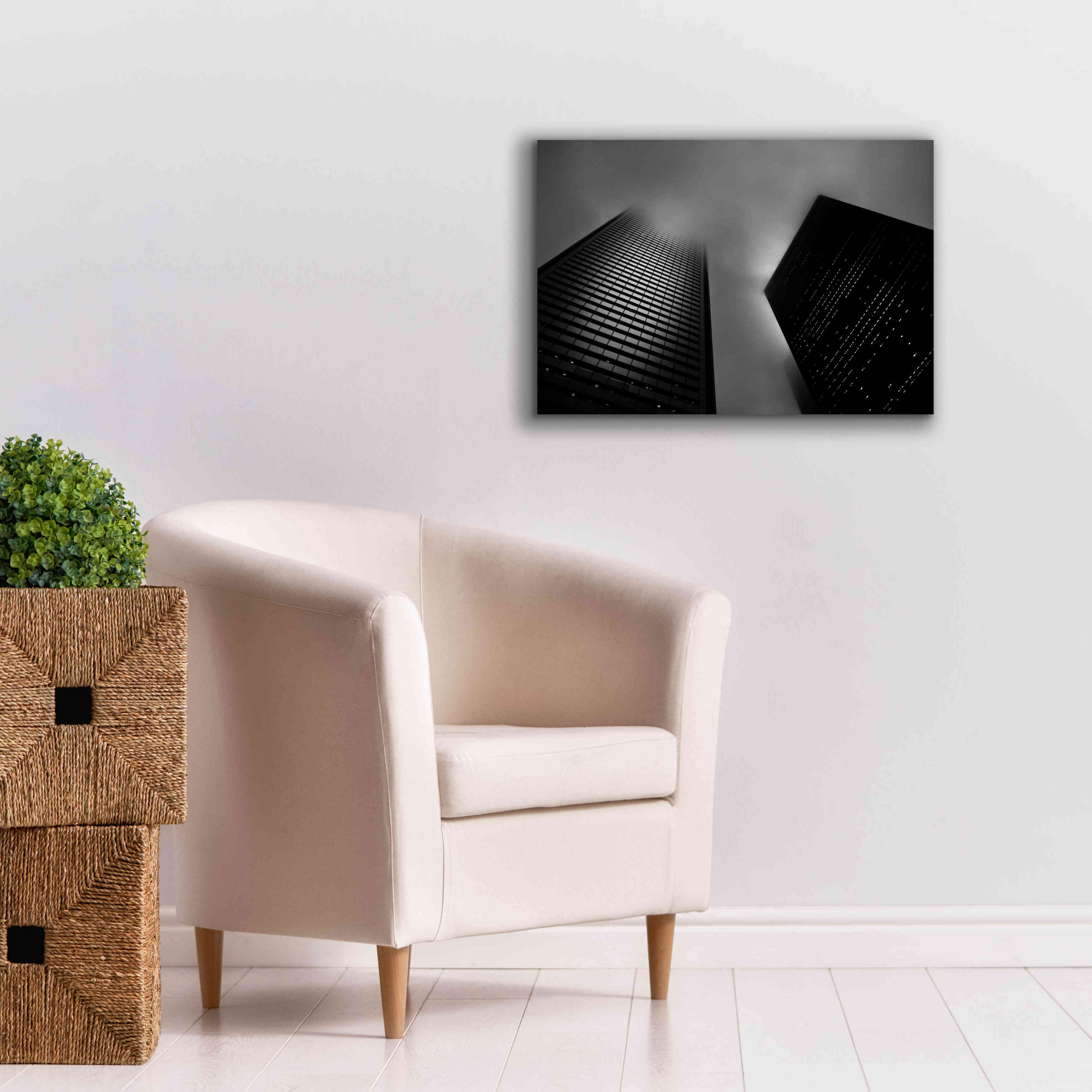 'Downtown Fogfest No 33' by Brian Carson, Giclee Canvas Wall Art,26 x 18