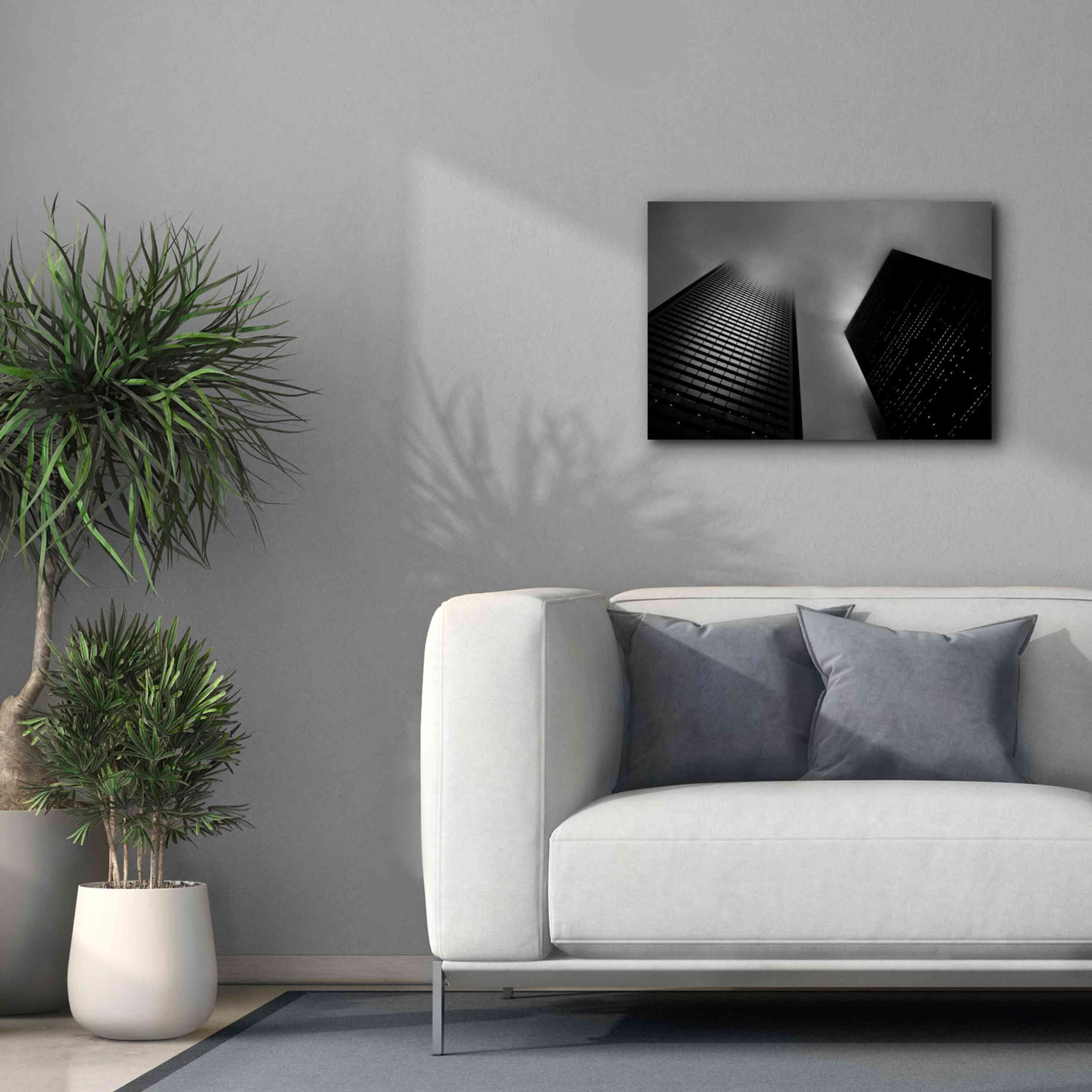 'Downtown Fogfest No 33' by Brian Carson, Giclee Canvas Wall Art,26 x 18