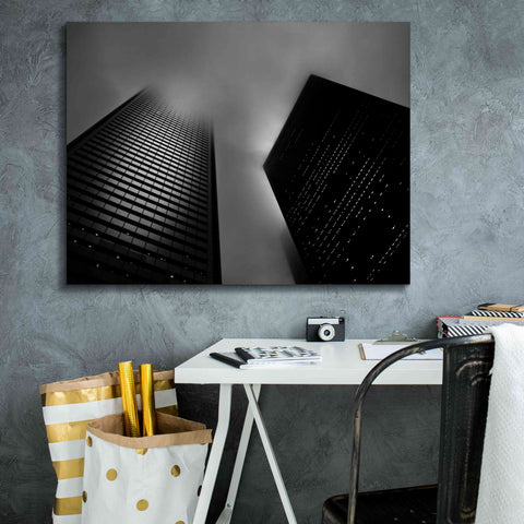 Image of 'Downtown Fogfest No 33' by Brian Carson, Giclee Canvas Wall Art,34 x 26