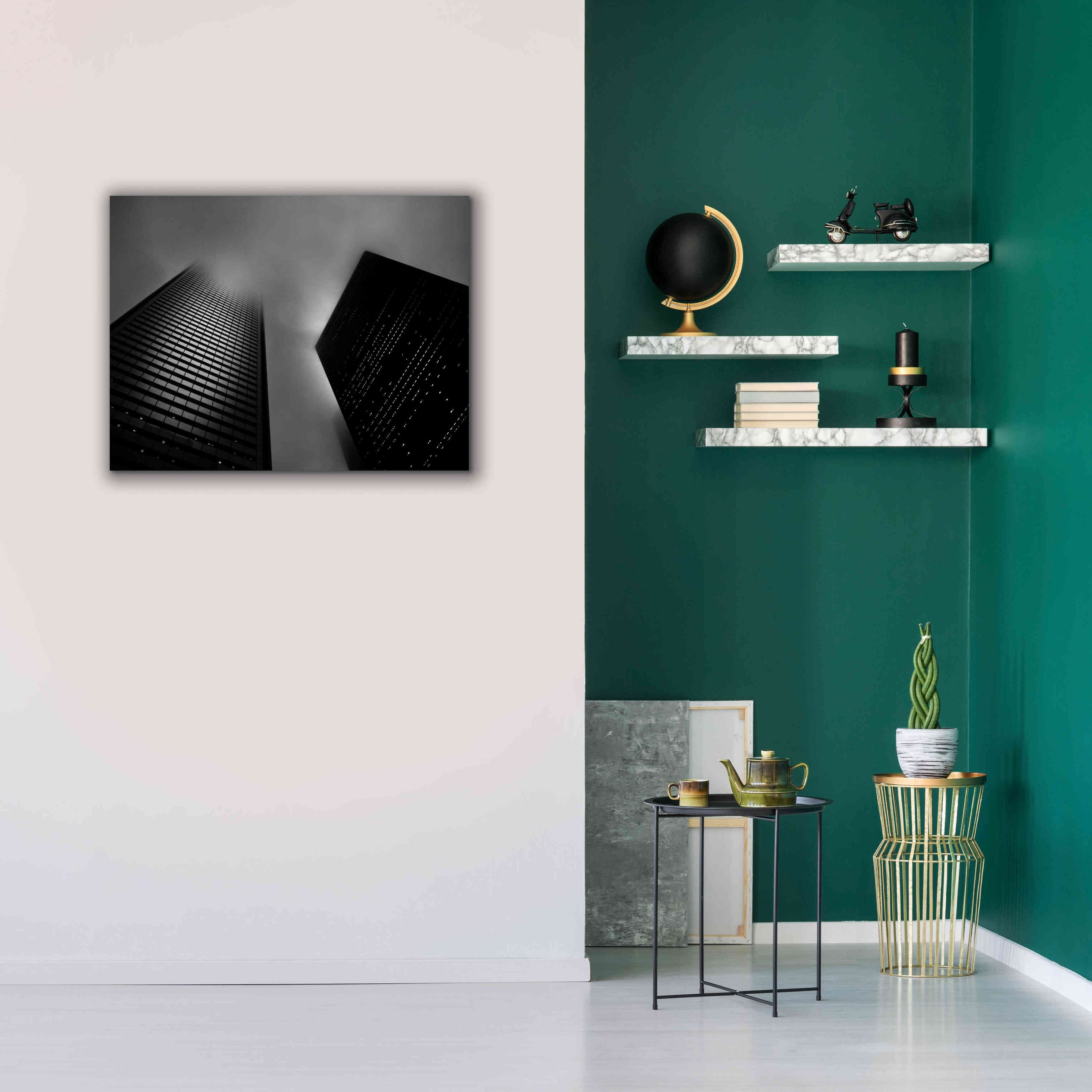 'Downtown Fogfest No 33' by Brian Carson, Giclee Canvas Wall Art,34 x 26