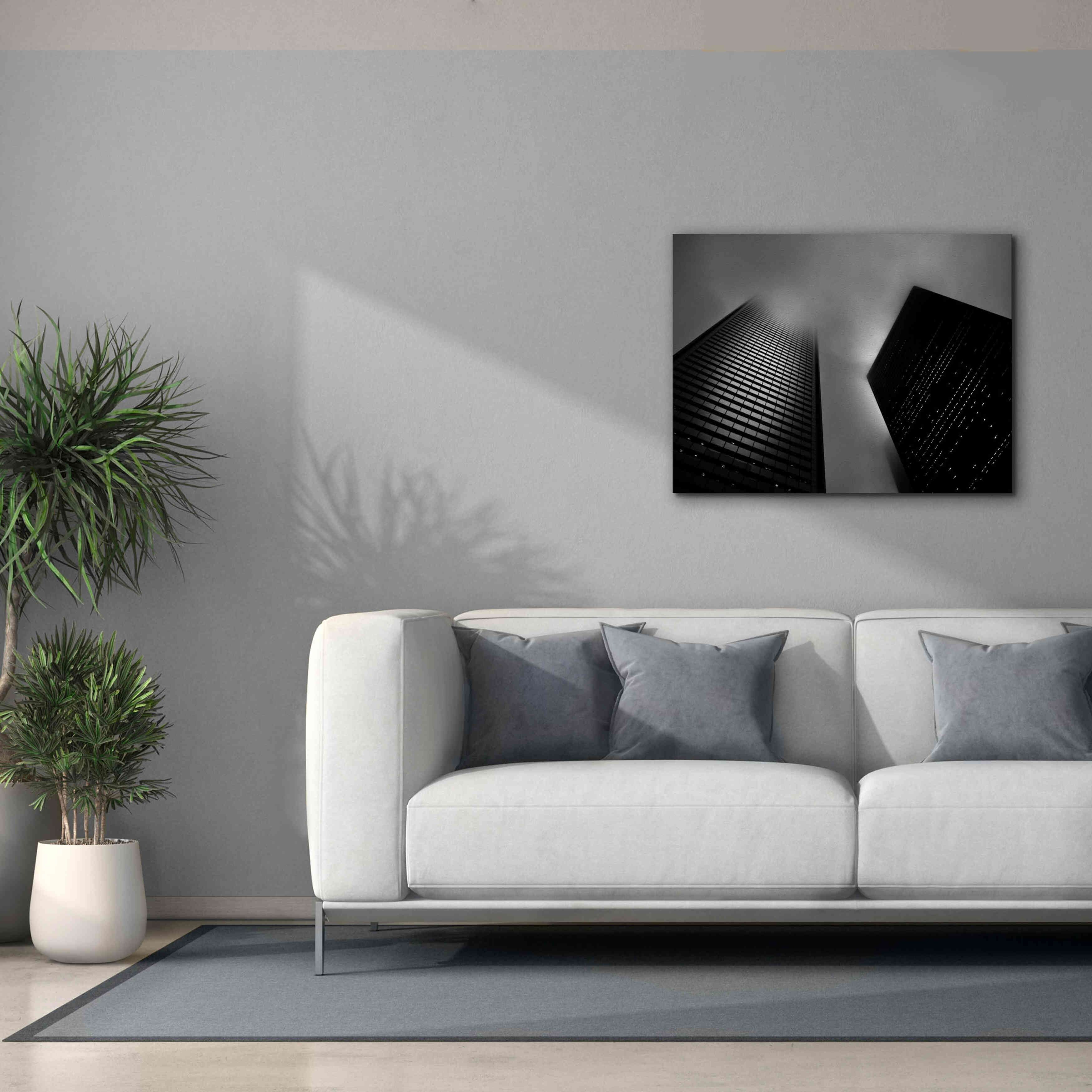 'Downtown Fogfest No 33' by Brian Carson, Giclee Canvas Wall Art,34 x 26