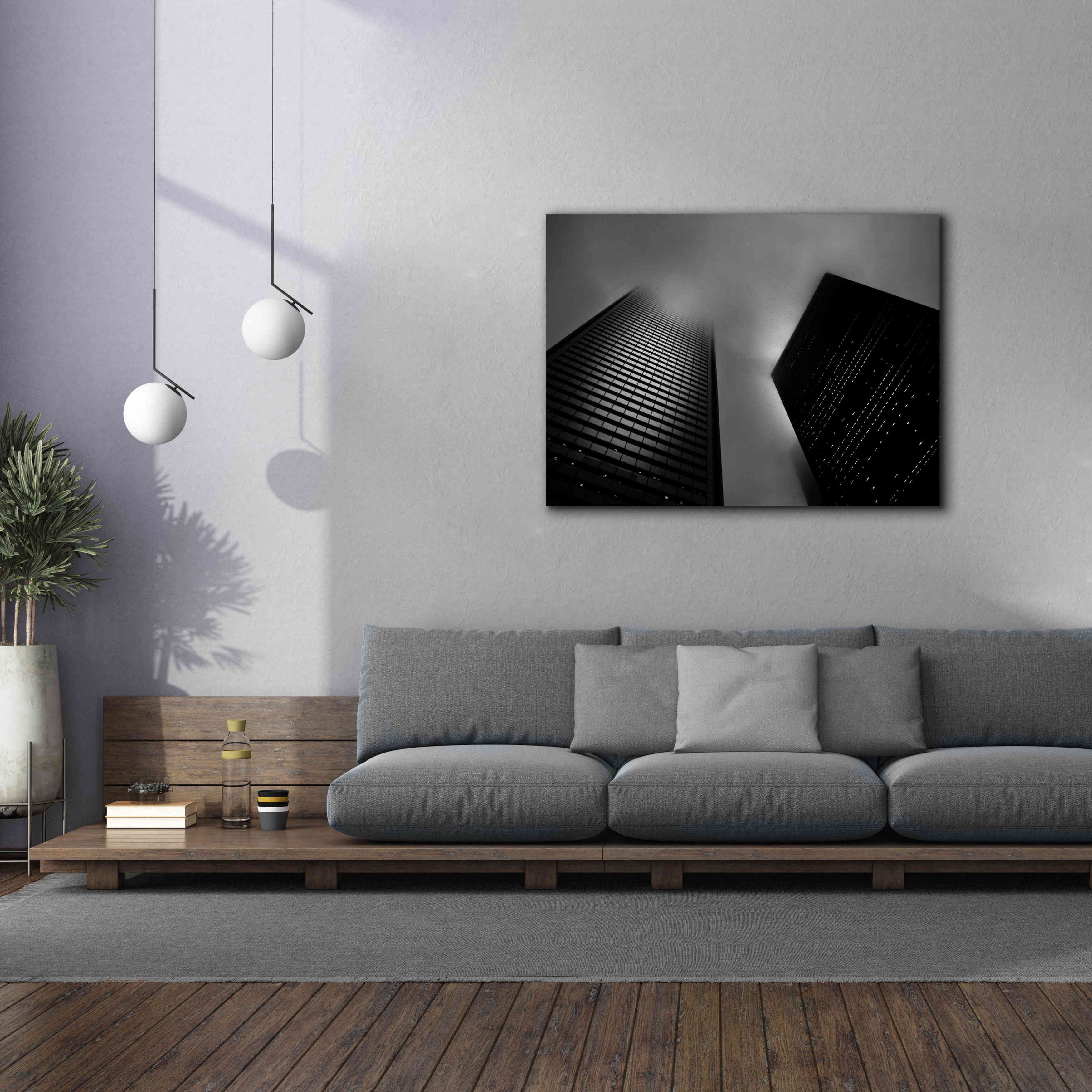 'Downtown Fogfest No 33' by Brian Carson, Giclee Canvas Wall Art,54 x 40