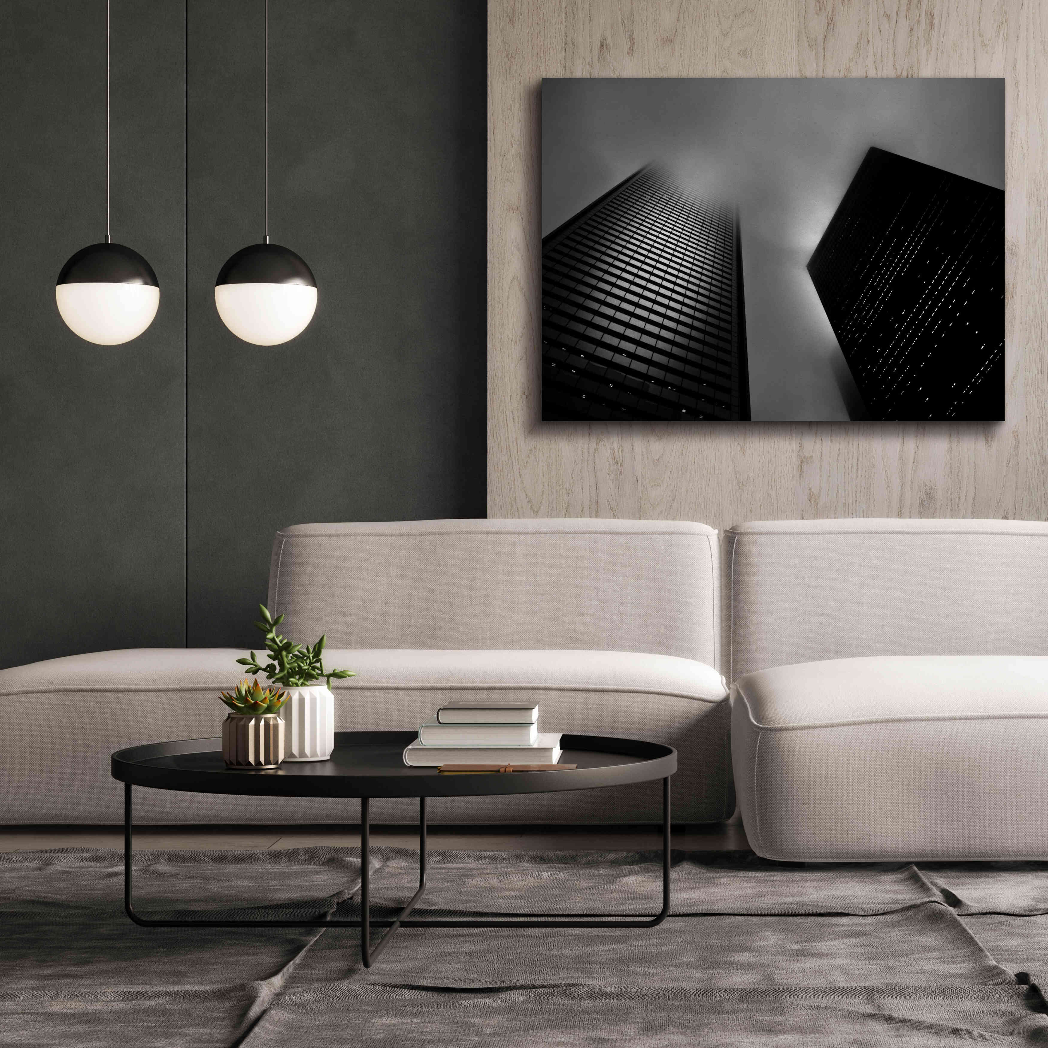 'Downtown Fogfest No 33' by Brian Carson, Giclee Canvas Wall Art,54 x 40