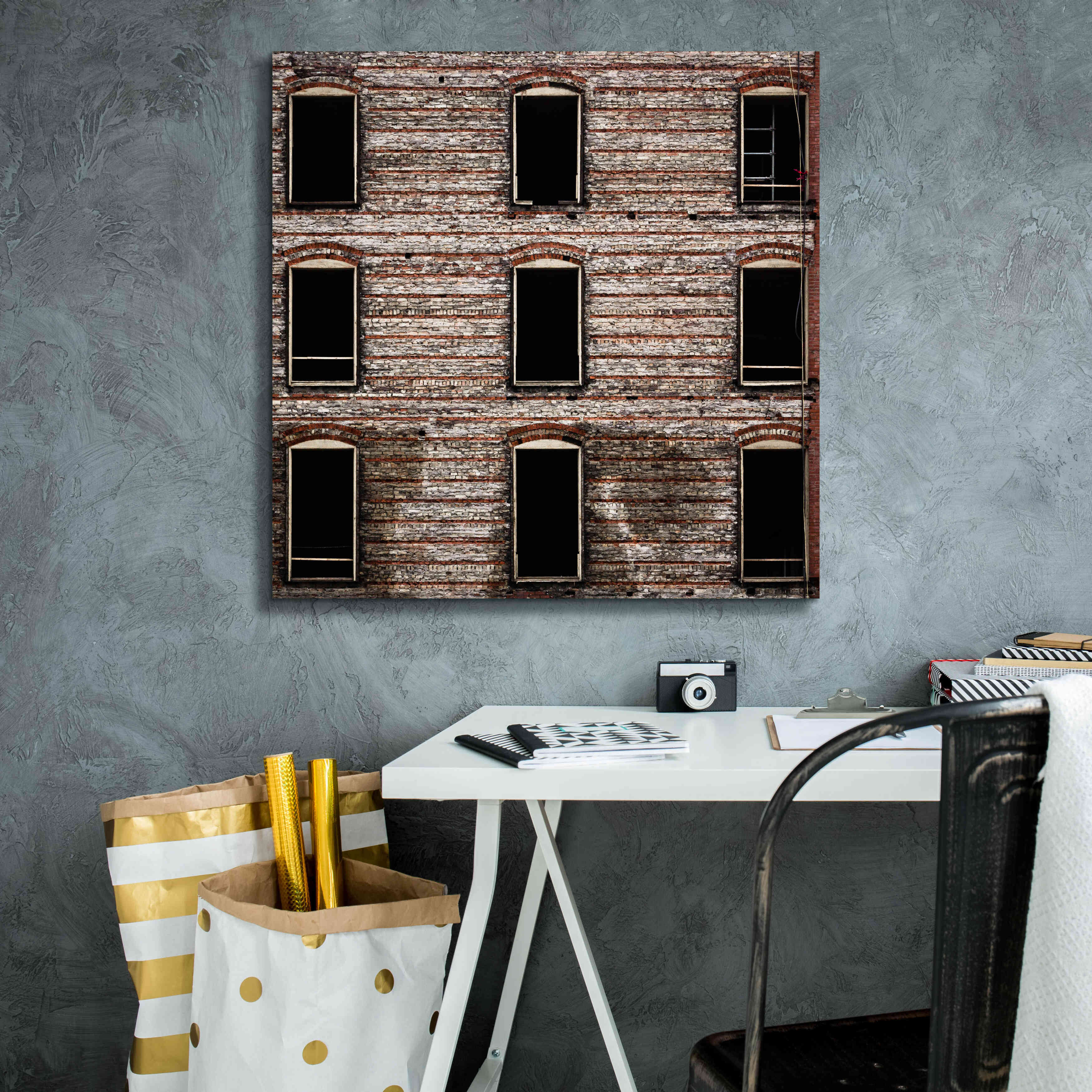 'Geometry No 14 Color Version' by Brian Carson, Giclee Canvas Wall Art,26 x 26