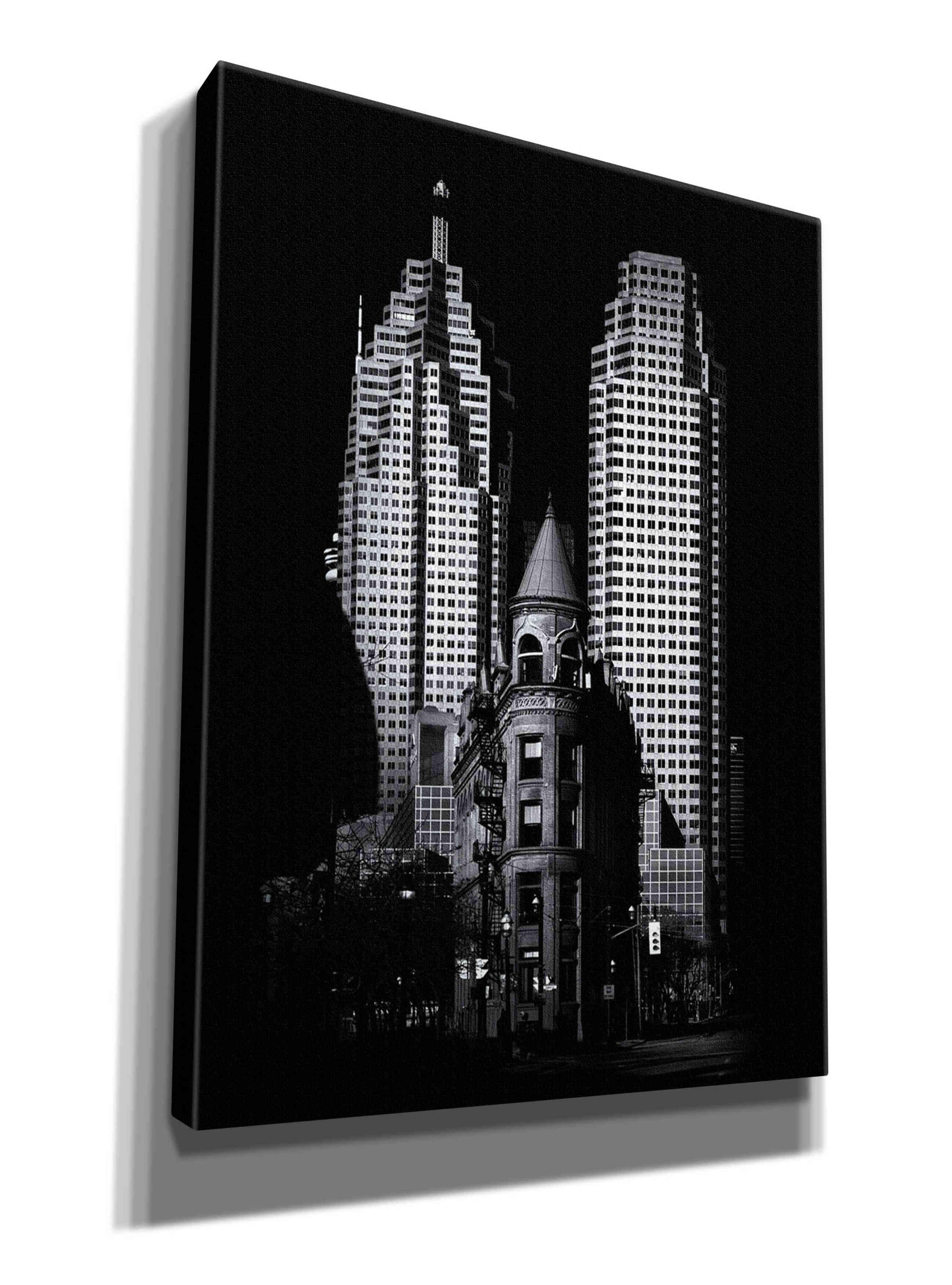 'Gooderham Flatiron Building And Toronto Downtown No 2' by Brian Carson, Giclee Canvas Wall Art
