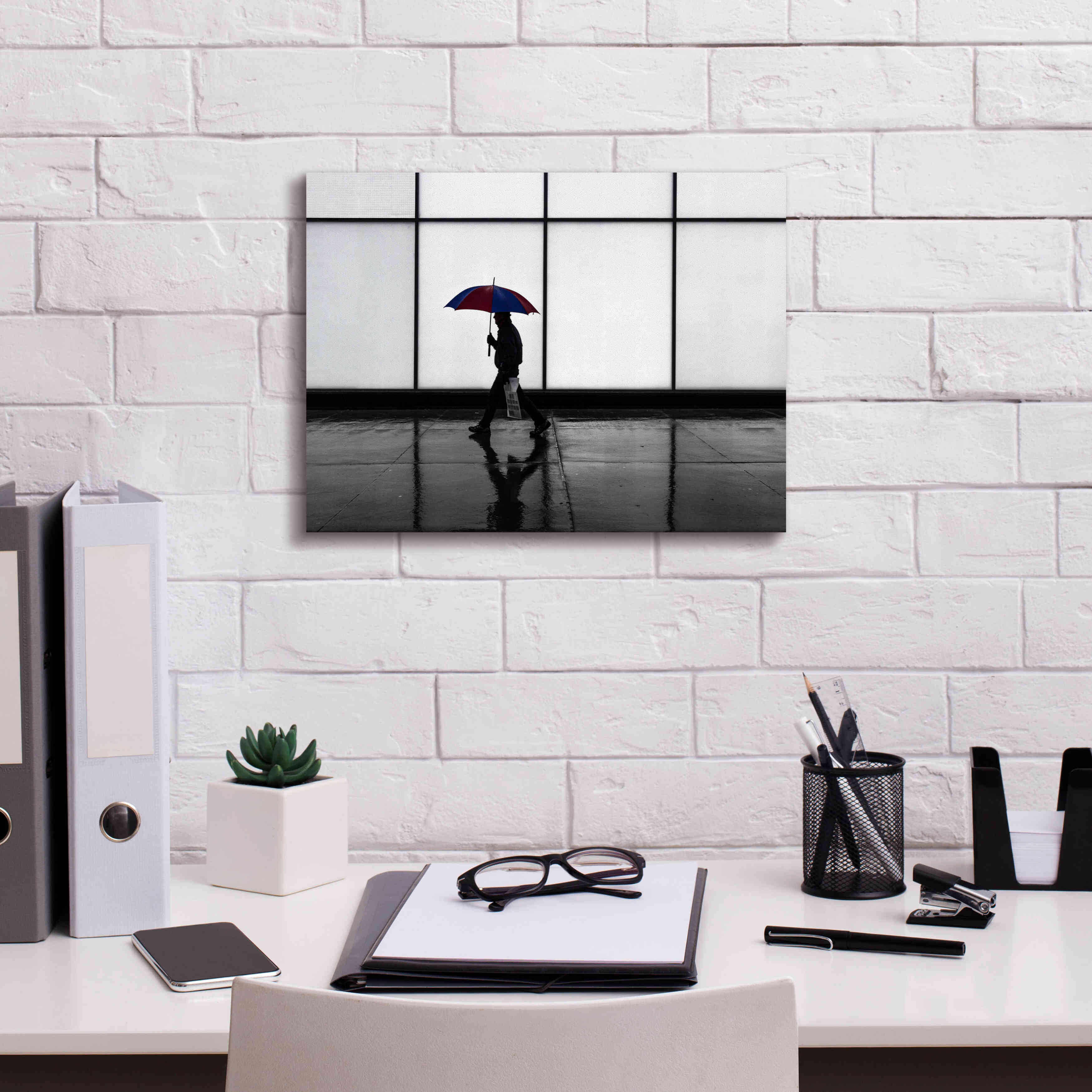 'It Was A Rainy Day No 5' by Brian Carson, Giclee Canvas Wall Art,16 x 12