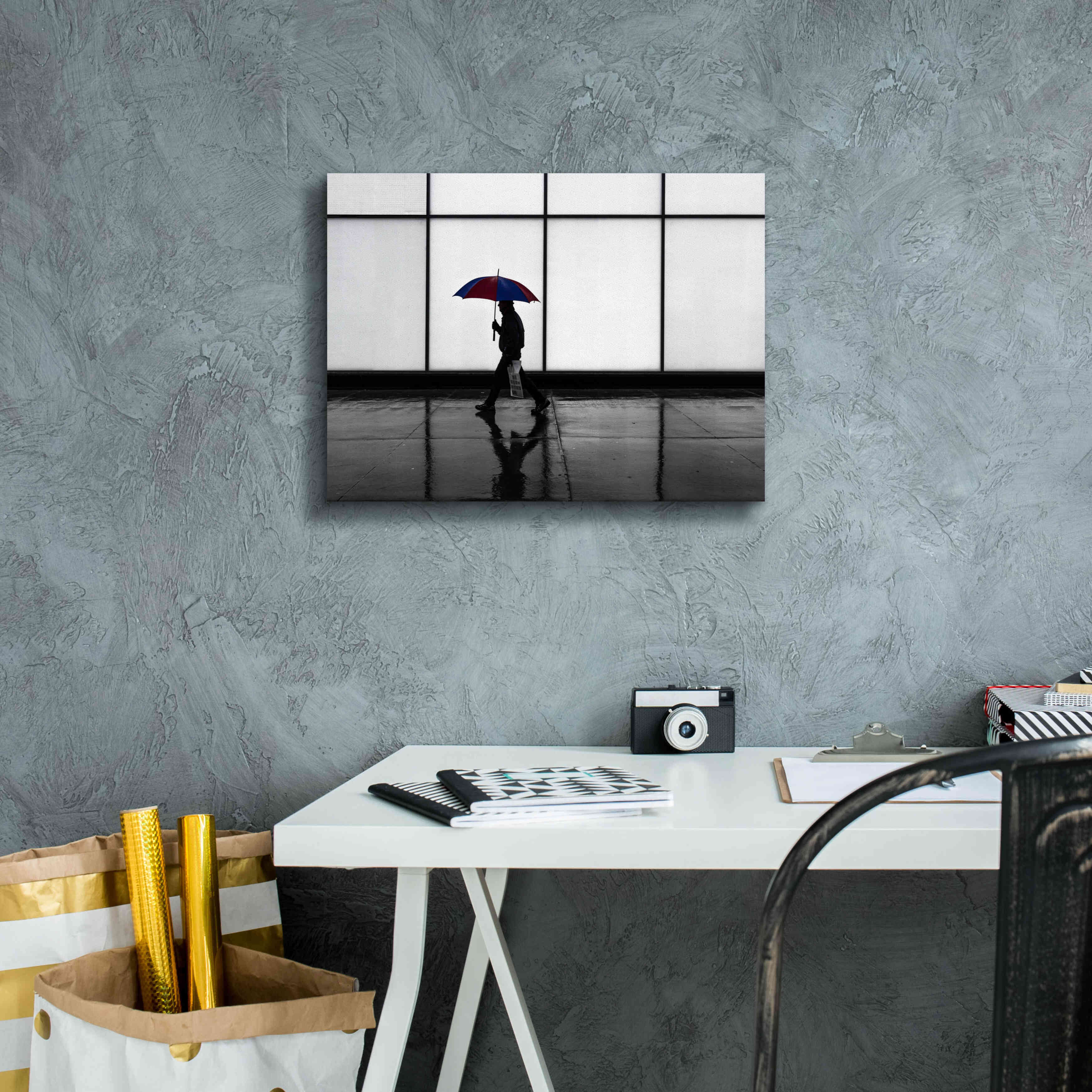 'It Was A Rainy Day No 5' by Brian Carson, Giclee Canvas Wall Art,16 x 12