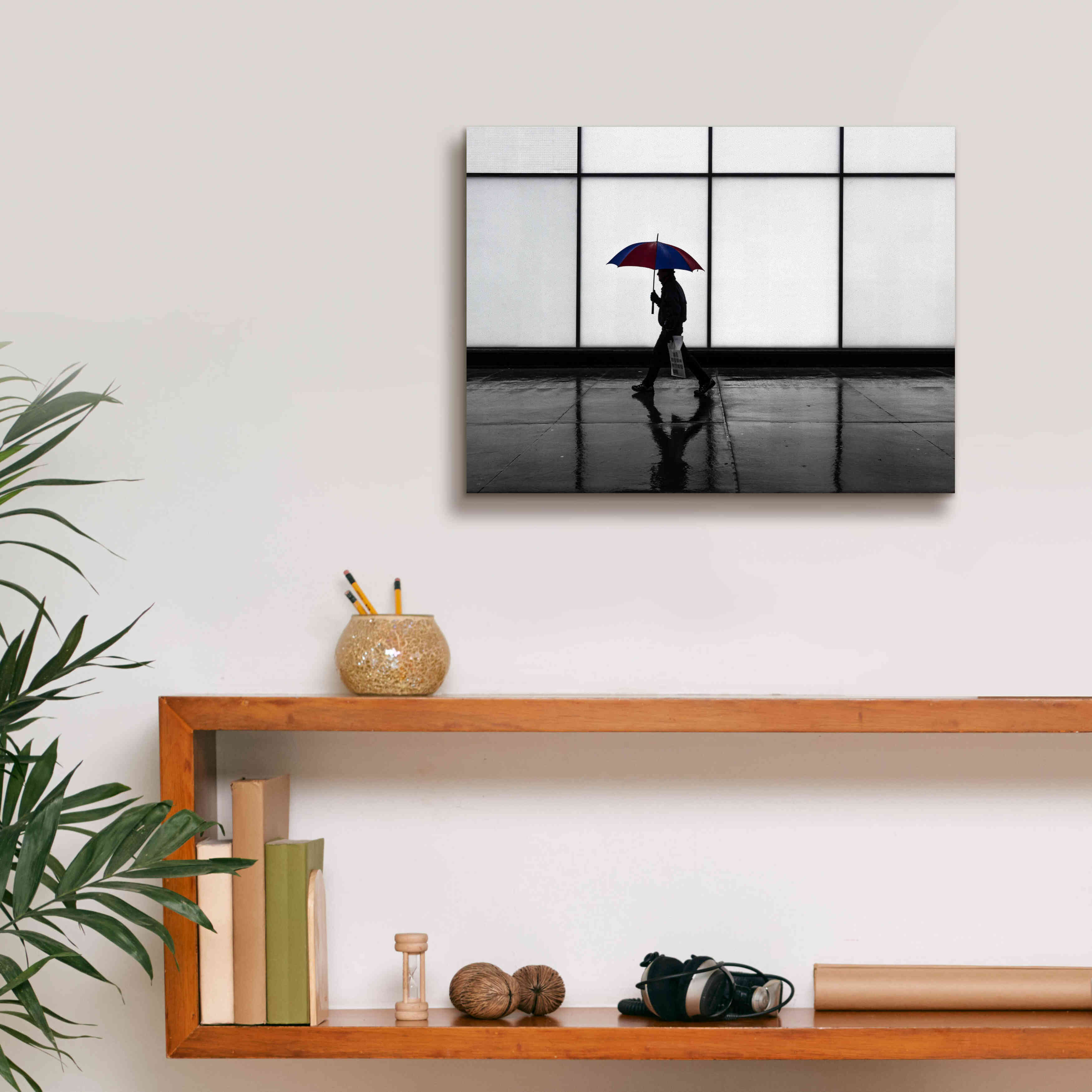 'It Was A Rainy Day No 5' by Brian Carson, Giclee Canvas Wall Art,16 x 12