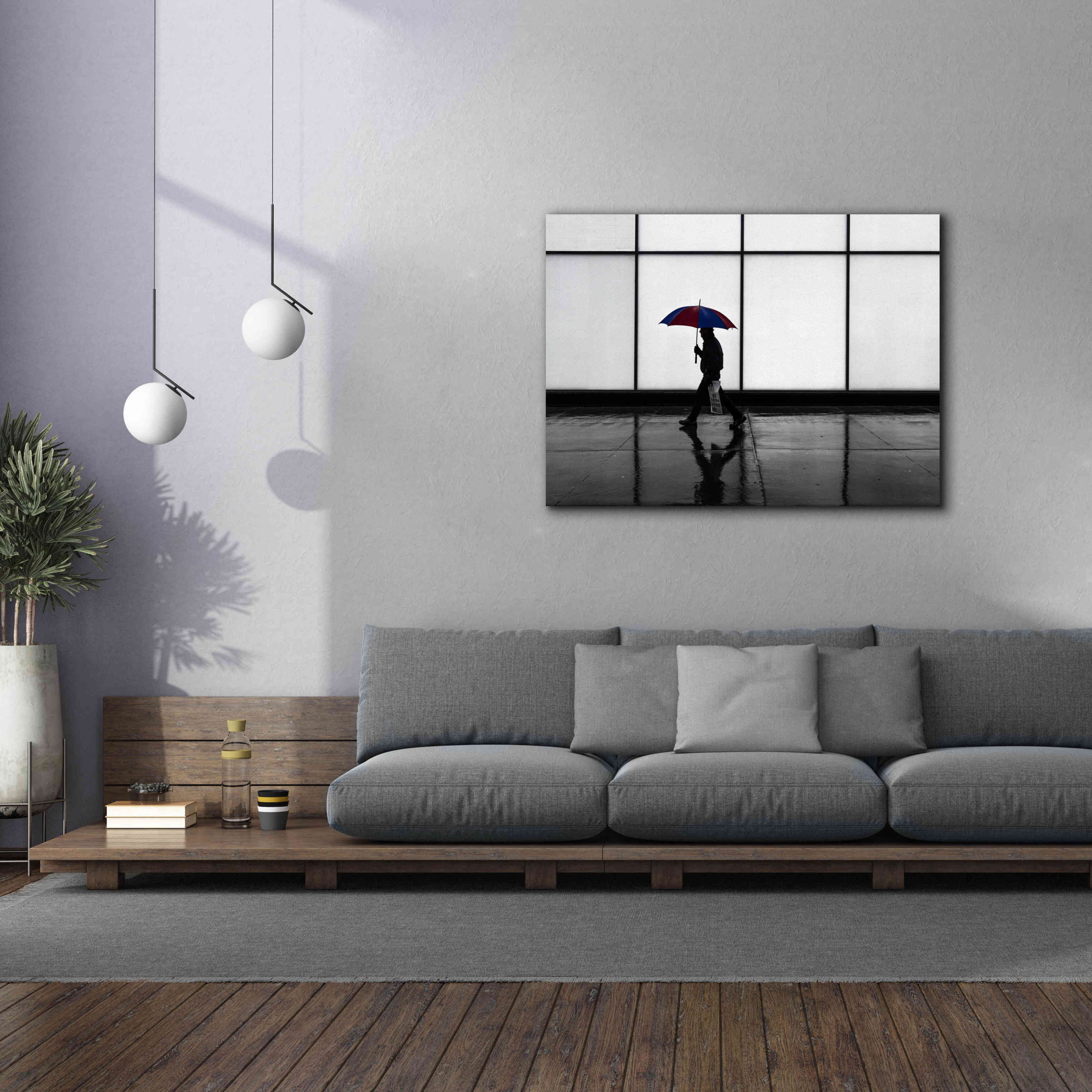 'It Was A Rainy Day No 5' by Brian Carson, Giclee Canvas Wall Art,54 x 40