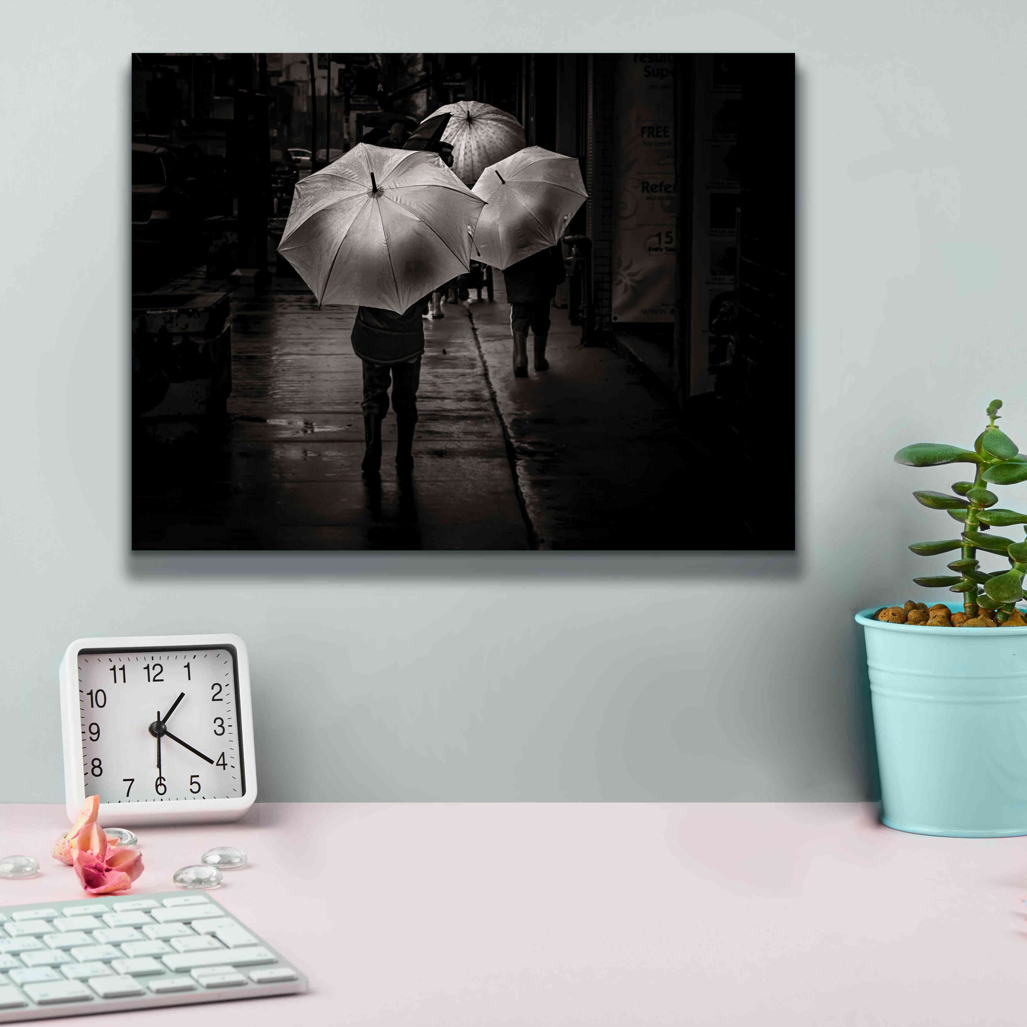 'It Was A Rainy Day No 13' by Brian Carson, Giclee Canvas Wall Art,16 x 12