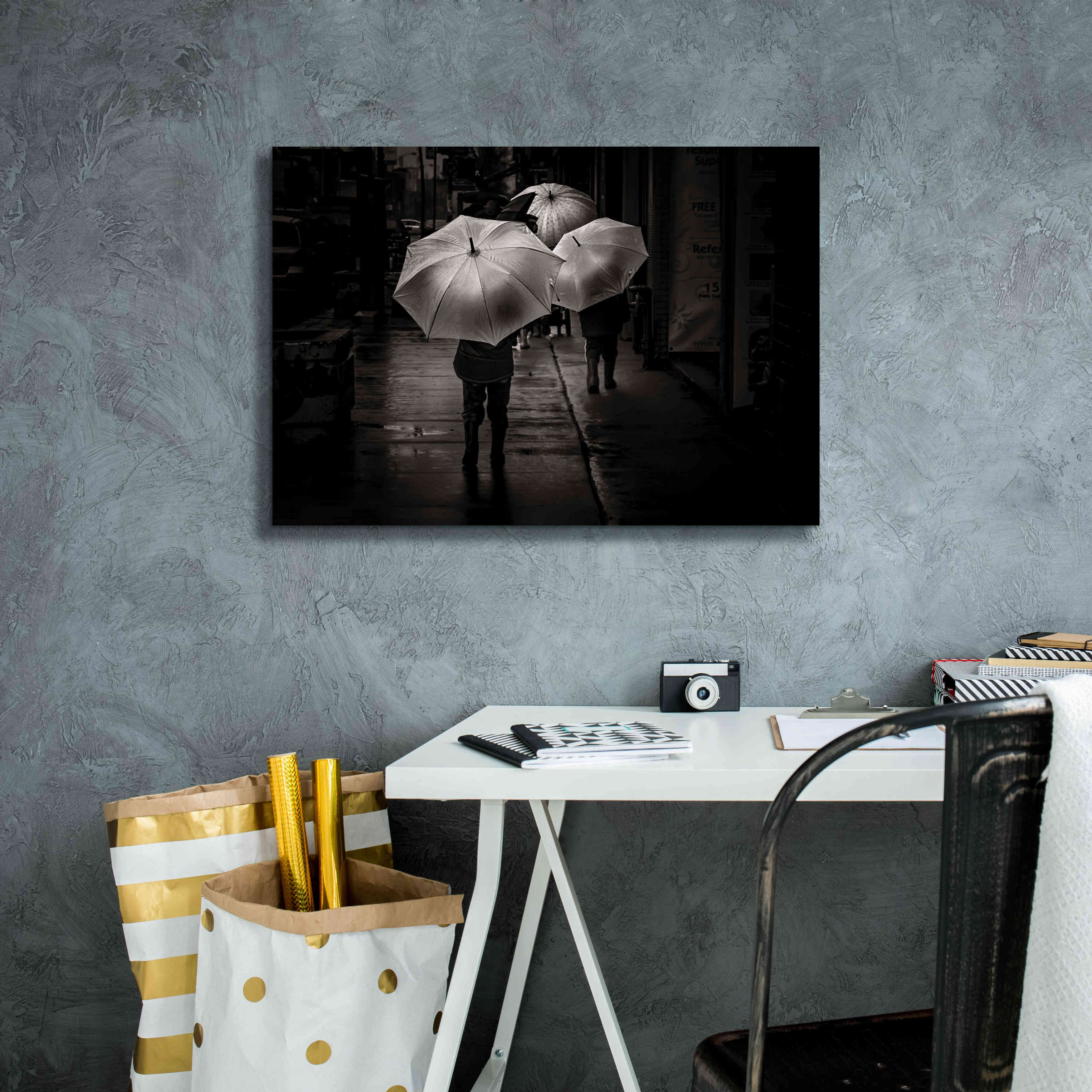 'It Was A Rainy Day No 13' by Brian Carson, Giclee Canvas Wall Art,26 x 18