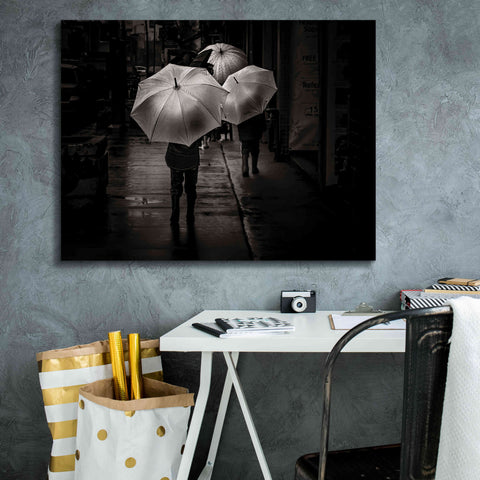 Image of 'It Was A Rainy Day No 13' by Brian Carson, Giclee Canvas Wall Art,34 x 26