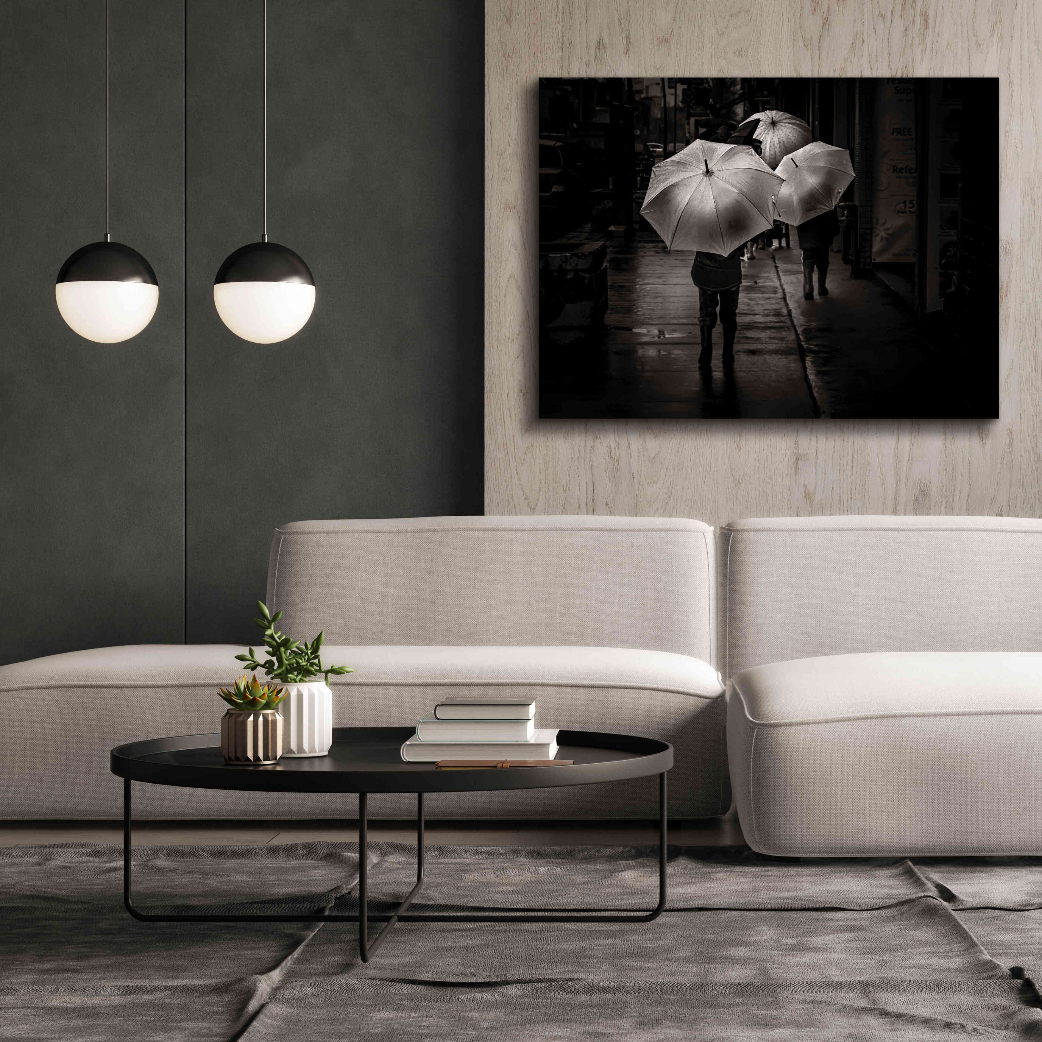 'It Was A Rainy Day No 13' by Brian Carson, Giclee Canvas Wall Art,54 x 40