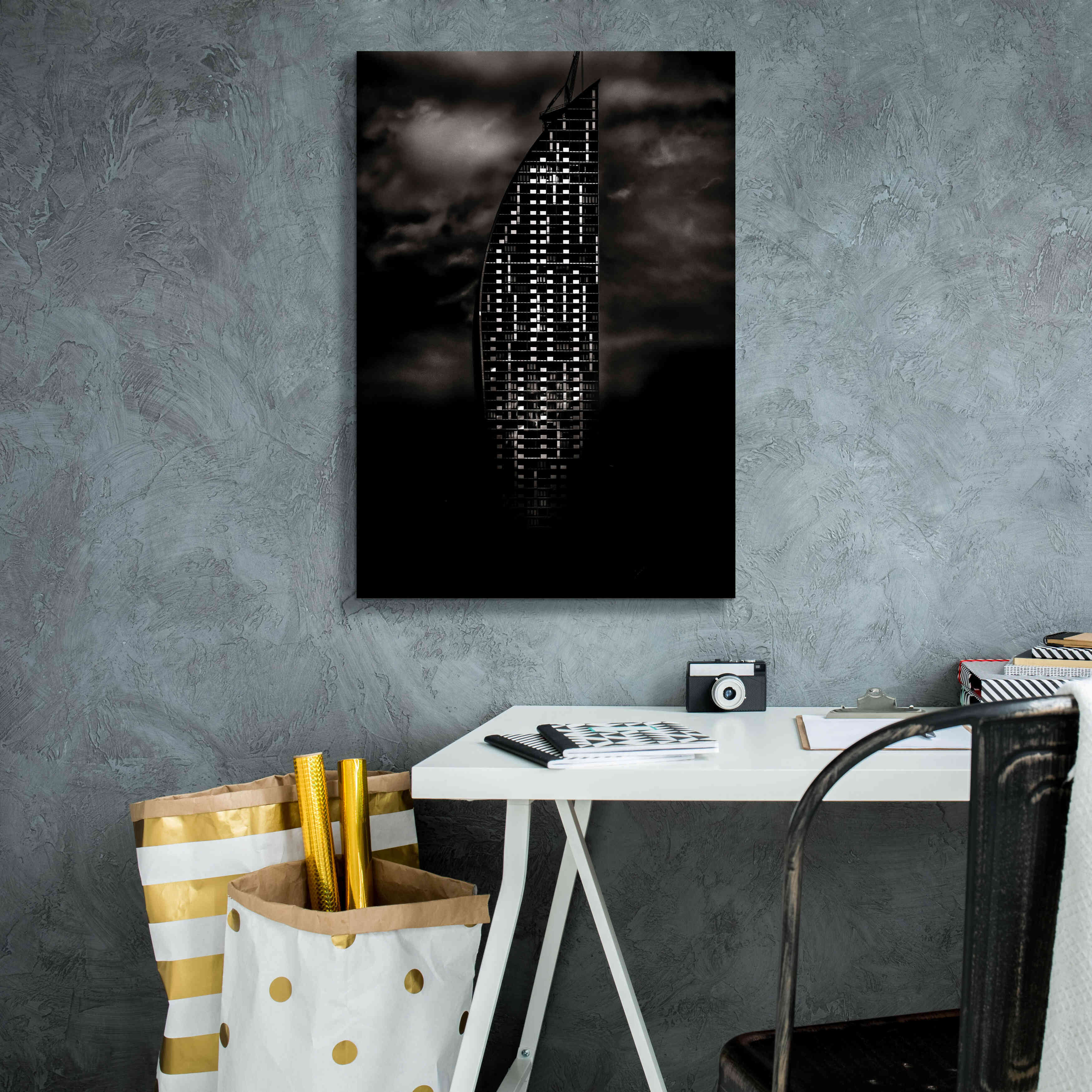 'L Tower No 3' by Brian Carson, Giclee Canvas Wall Art,18 x 26