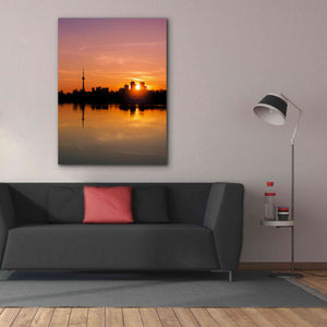 'Leslie Street Spit Toronto Canada Sunset' by Brian Carson, Giclee Canvas Wall Art,40 x 54