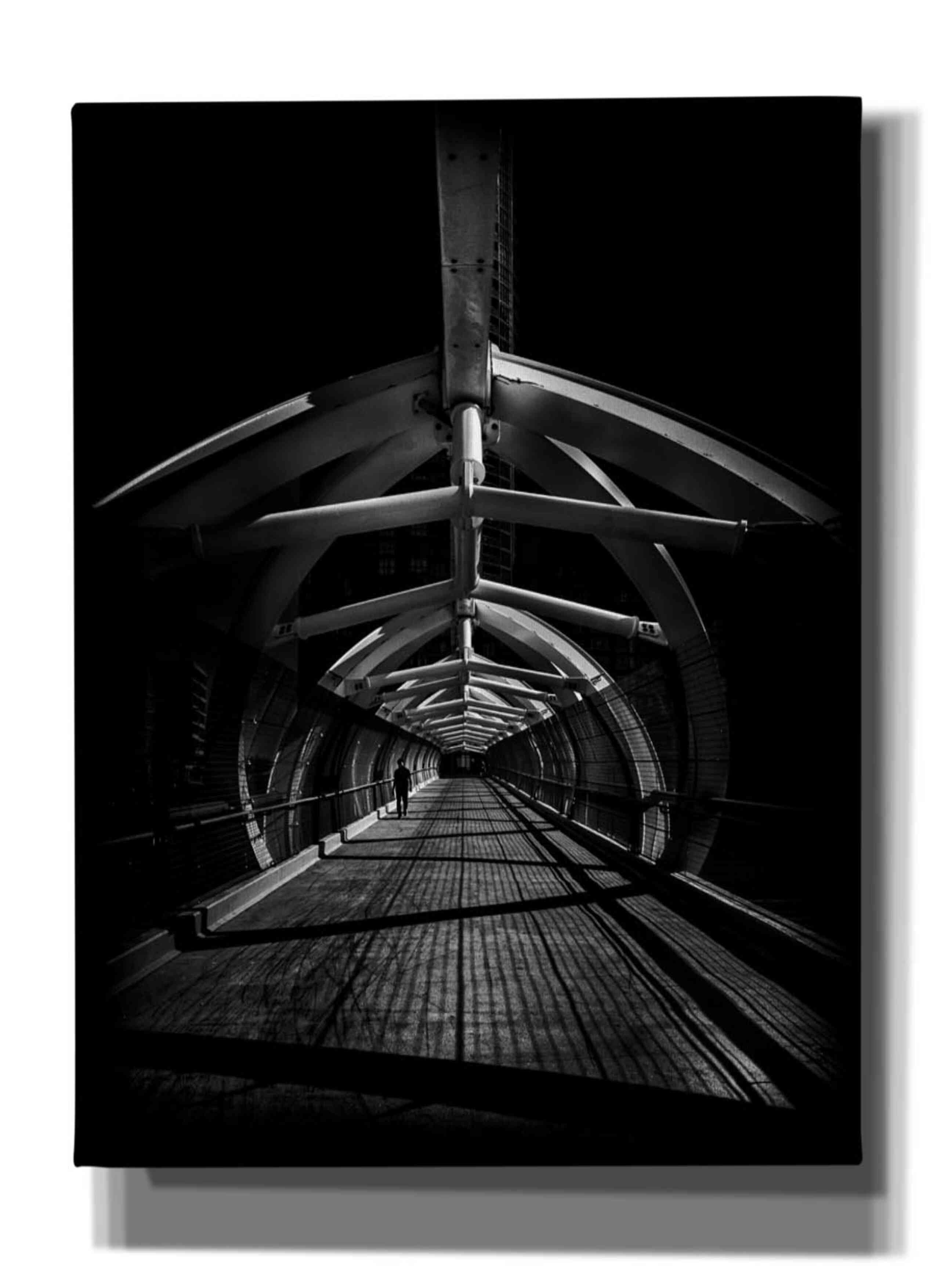 'Puente de Luz Pedestrian Bridge No 1' by Brian Carson, Giclee Canvas Wall Art