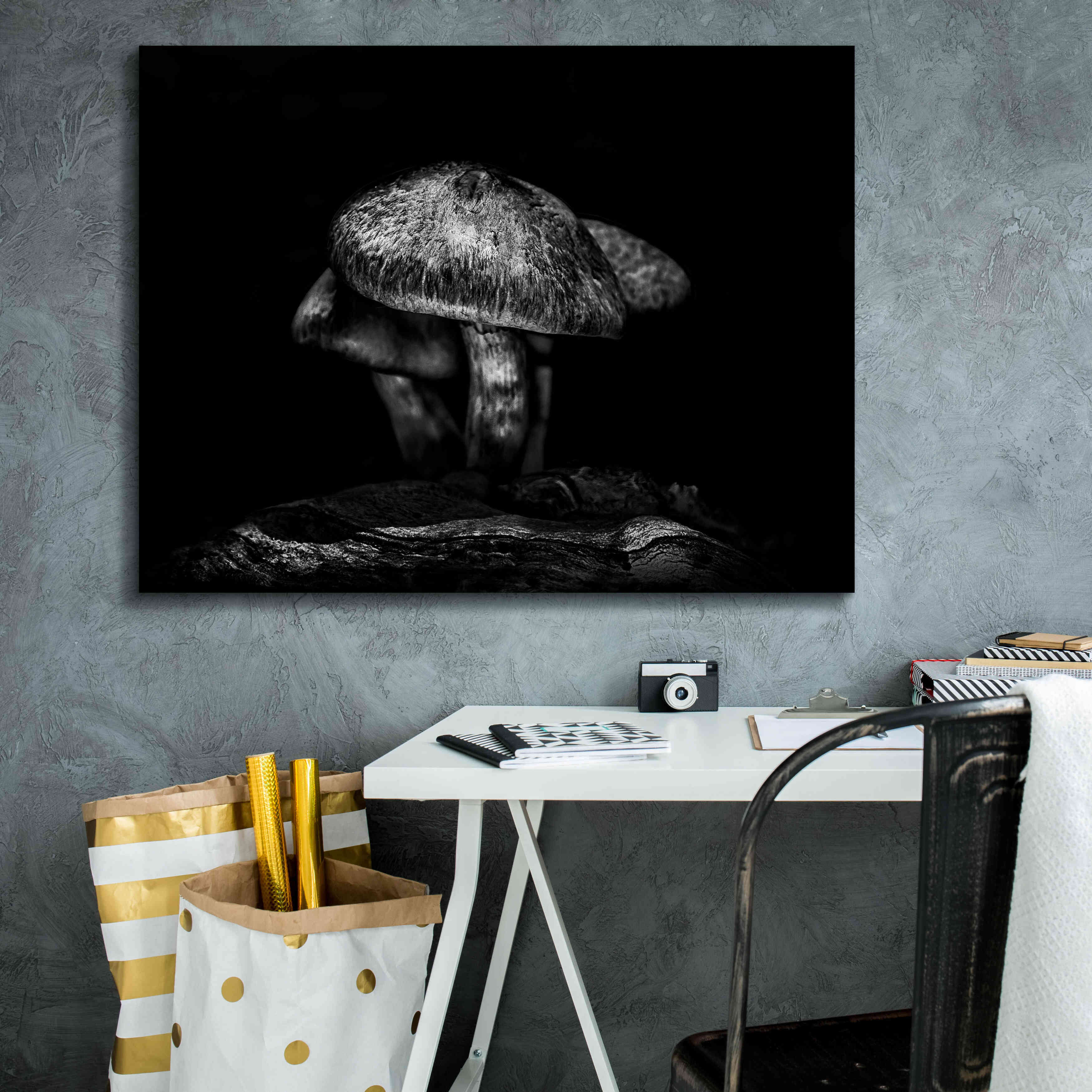 'Toadstools On A Trail No 1' by Brian Carson, Giclee Canvas Wall Art,34 x 26