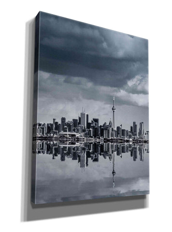 Image of 'Toronto Skyline From Colonel Samuel Smith Park Reflection No 1' by Brian Carson, Giclee Canvas Wall Art