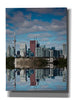 'Toronto Skyline From The Pape Ave Bridge Reflection No 1' by Brian Carson, Giclee Canvas Wall Art