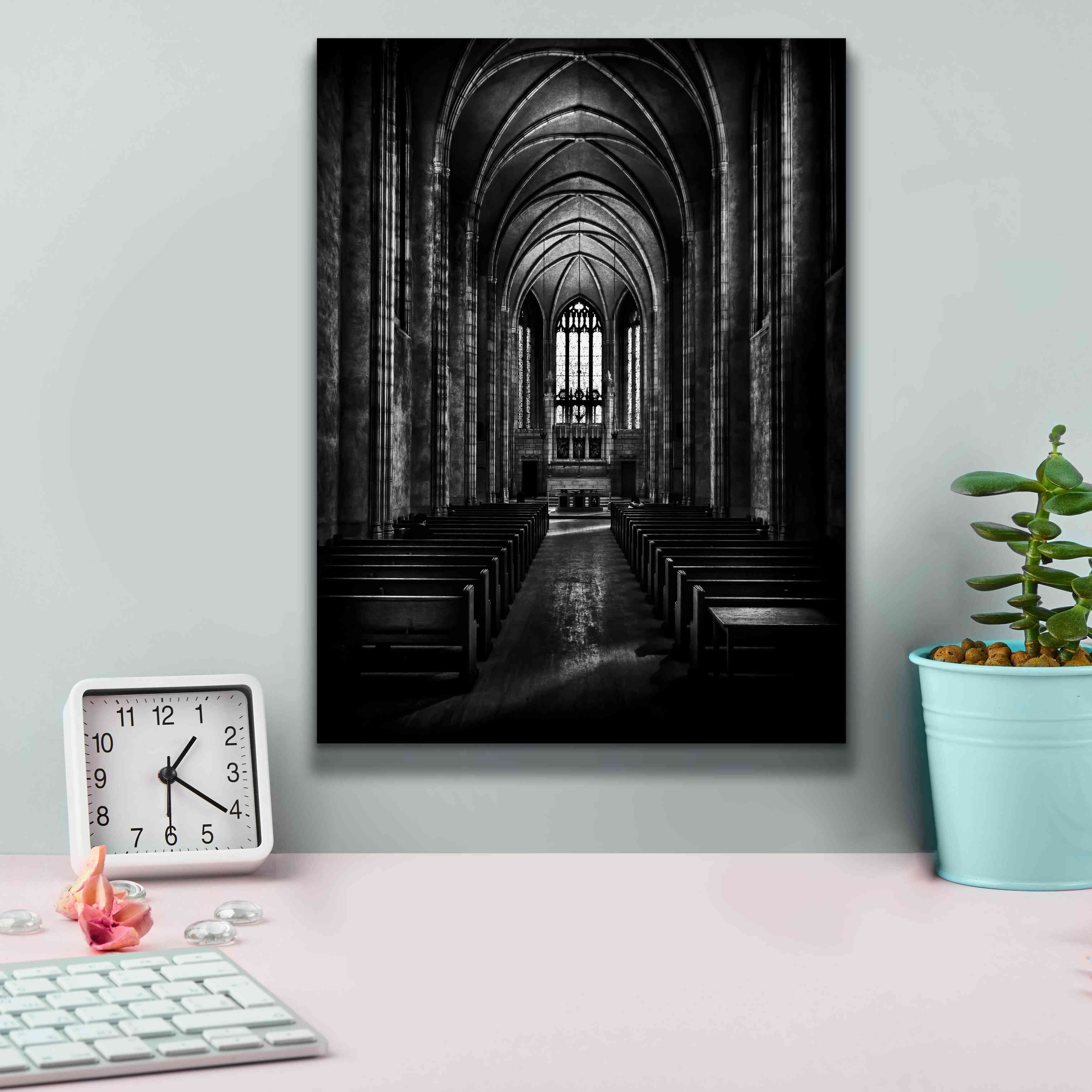 'Trinity College Chapel' by Brian Carson, Giclee Canvas Wall Art,12 x 16
