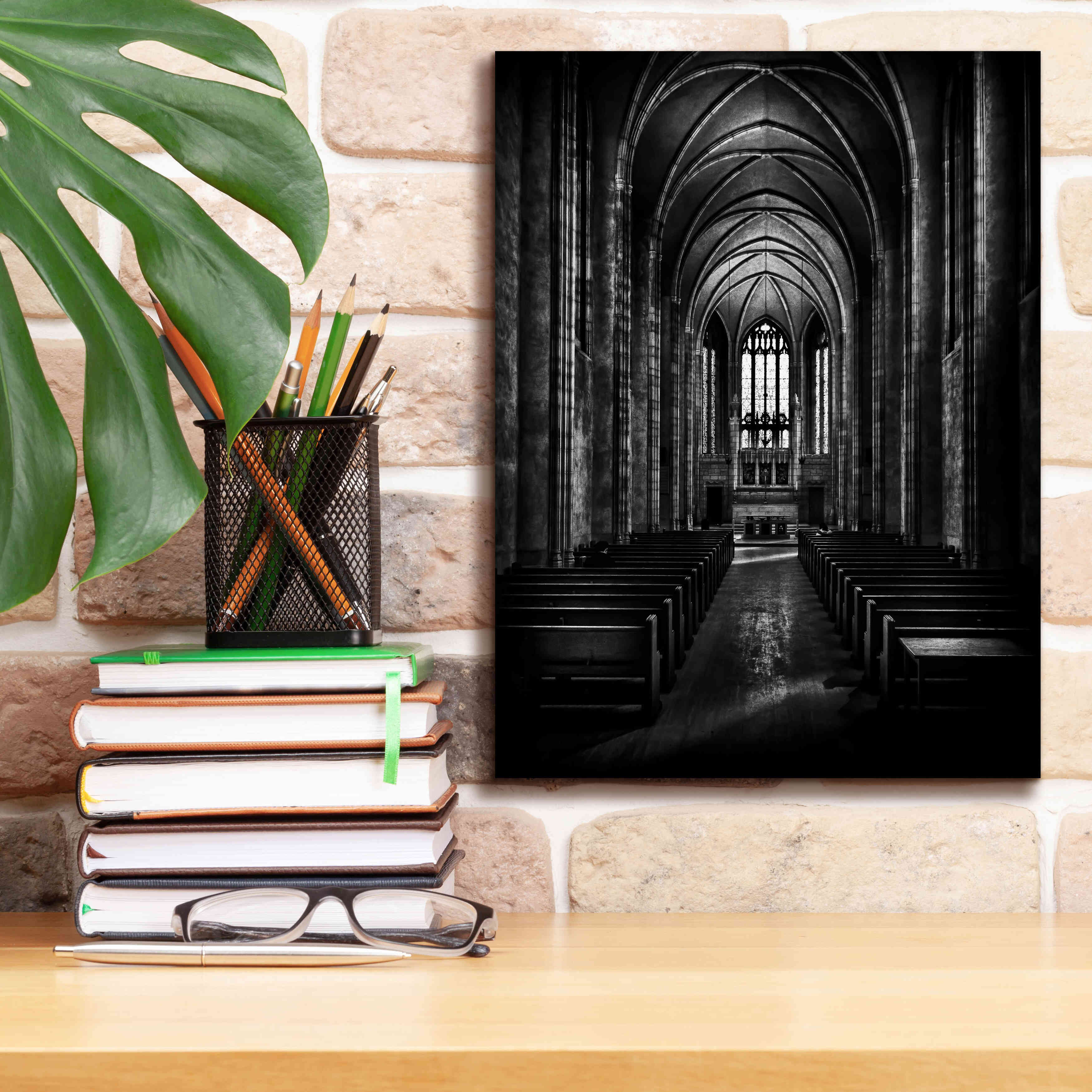 'Trinity College Chapel' by Brian Carson, Giclee Canvas Wall Art,12 x 16