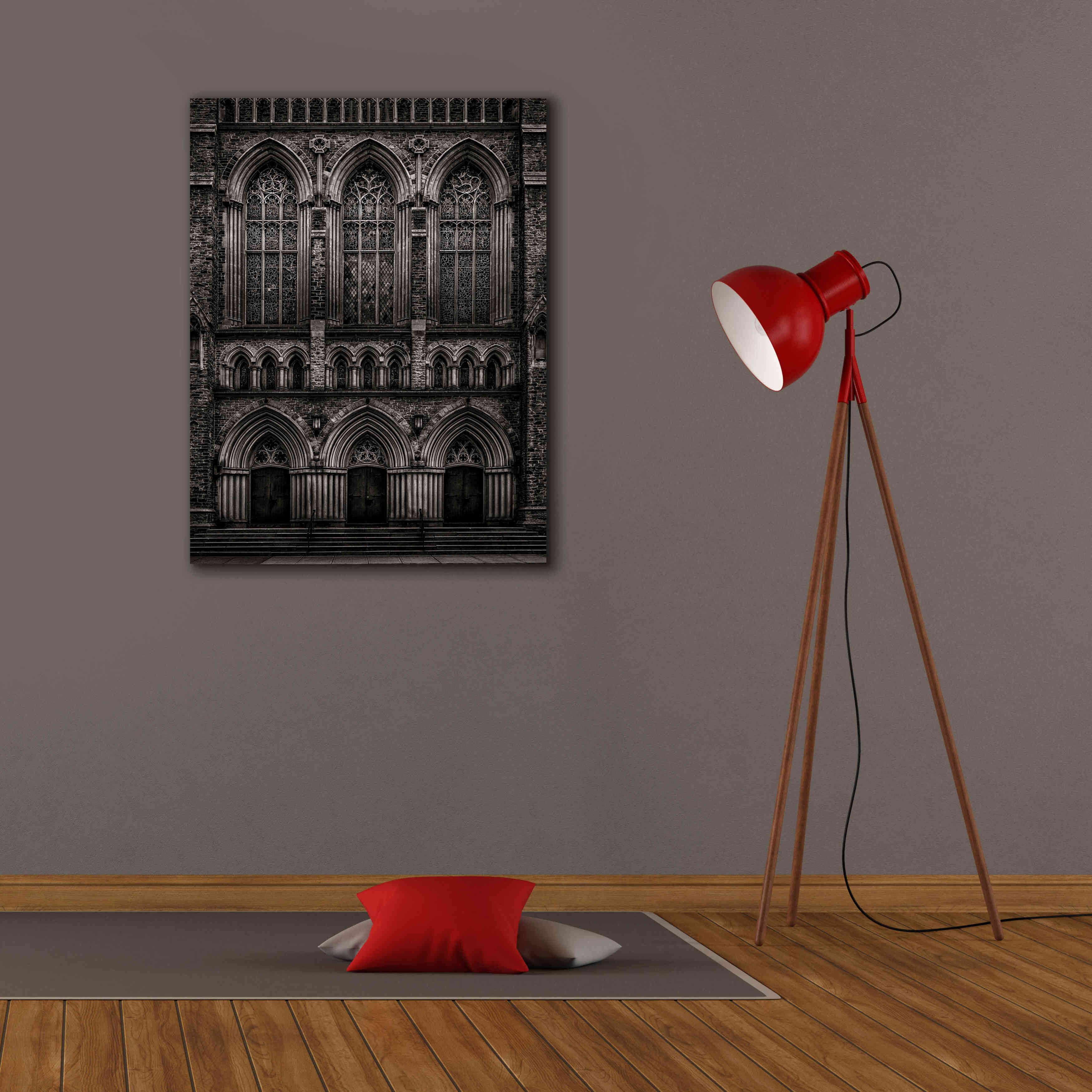 'St Pauls Bloor Street No 2' by Brian Carson, Giclee Canvas Wall Art,26 x 34