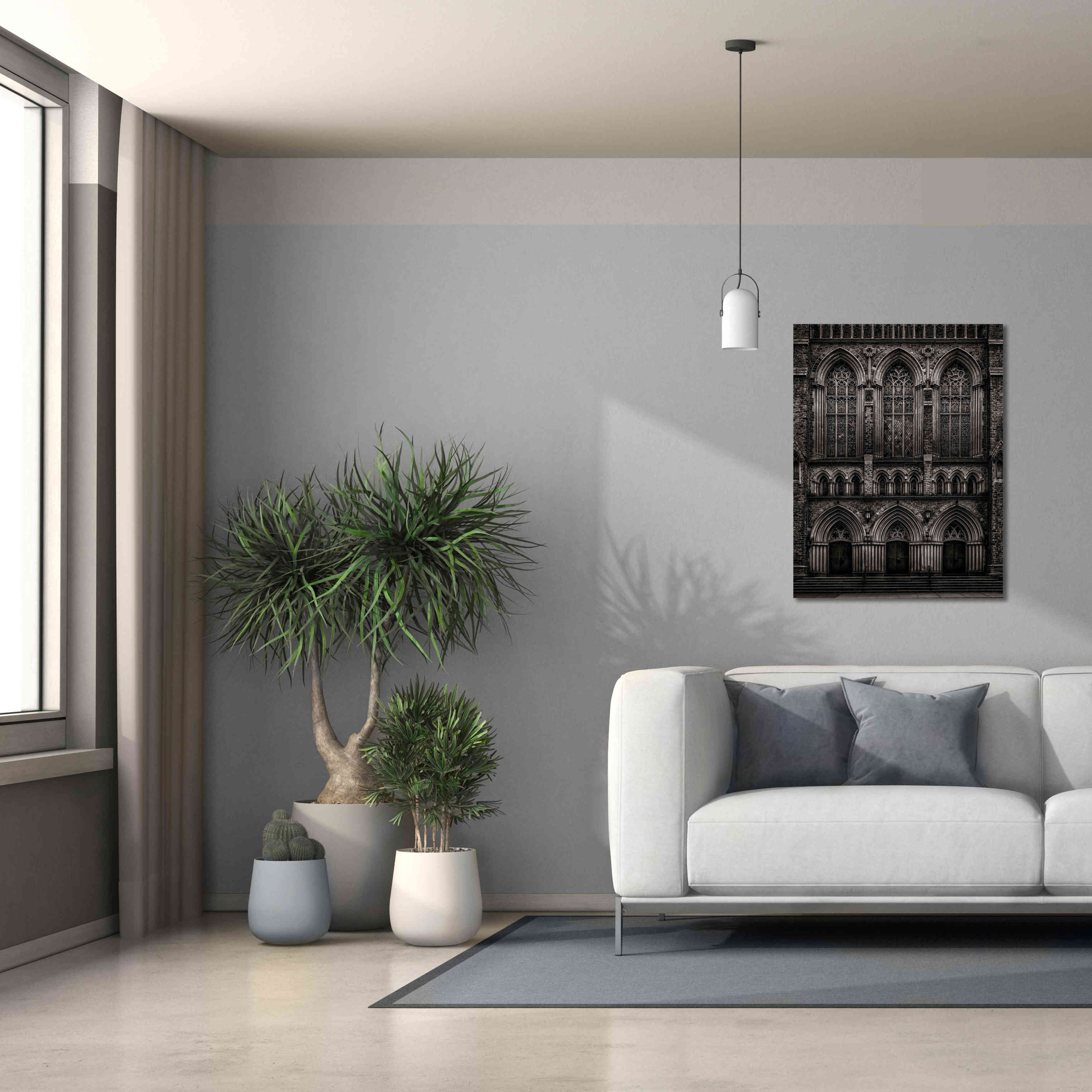 'St Pauls Bloor Street No 2' by Brian Carson, Giclee Canvas Wall Art,26 x 34