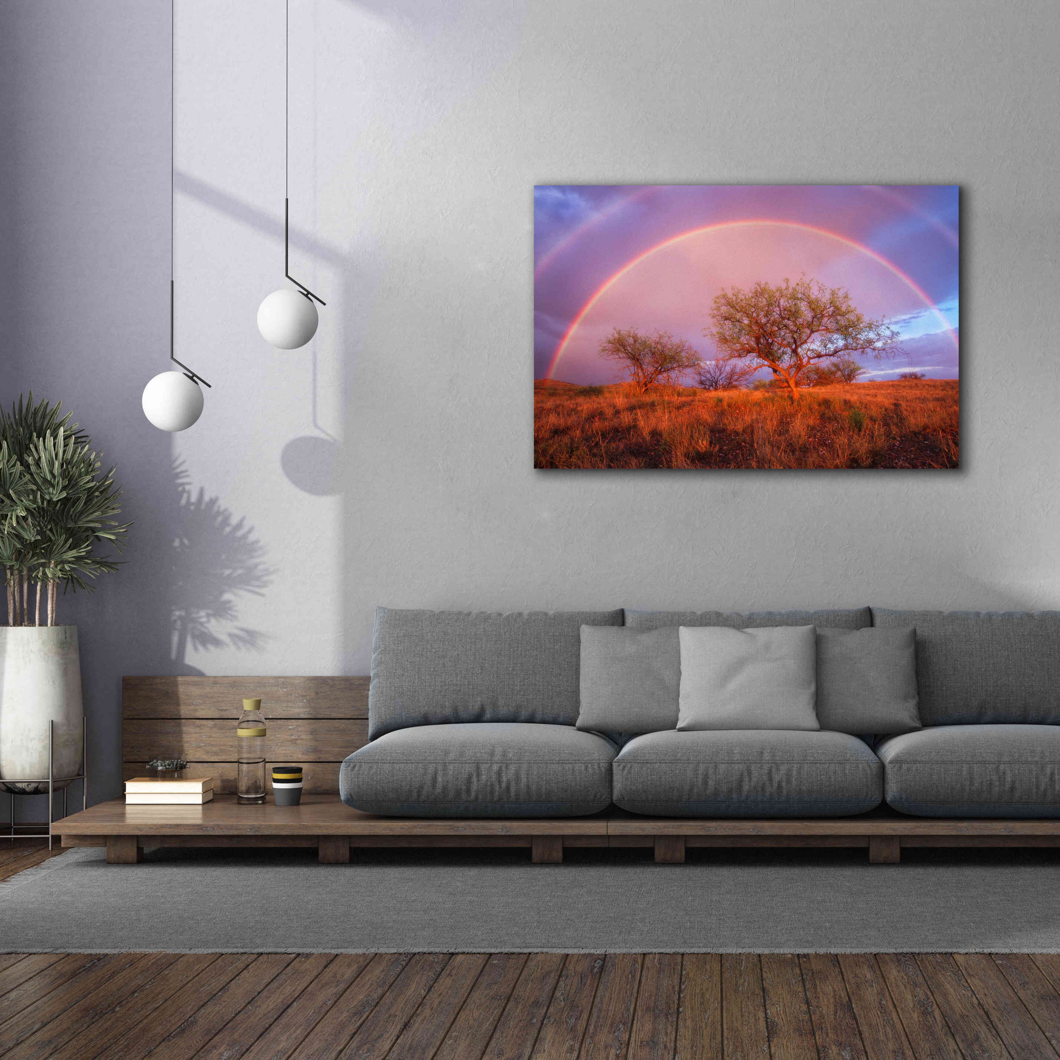 'Arizona Rainbow' by Thomas Haney, Giclee Canvas Wall Art,60 x 40
