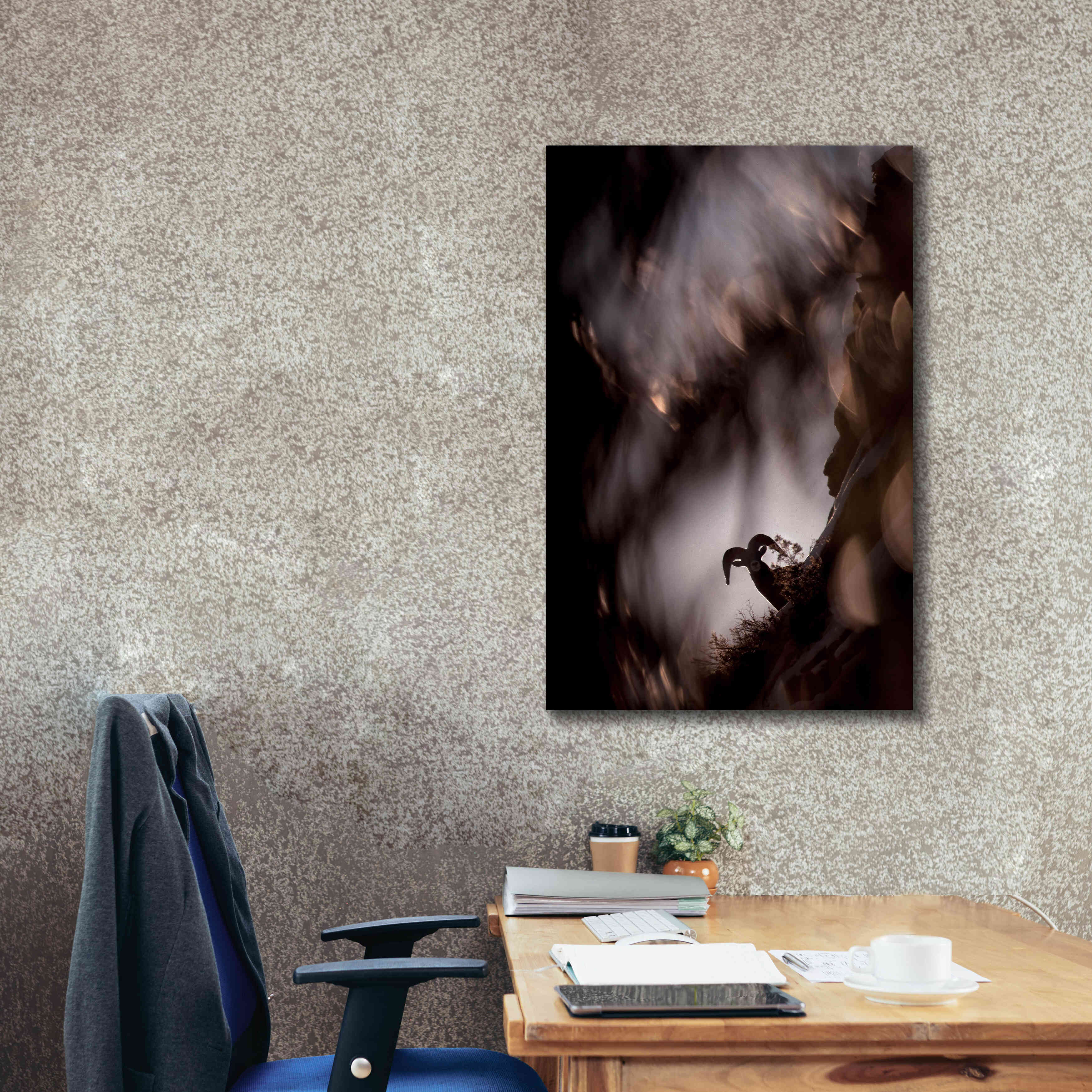 'Bighorn Silhouette Best' by Thomas Haney, Giclee Canvas Wall Art,26 x 40