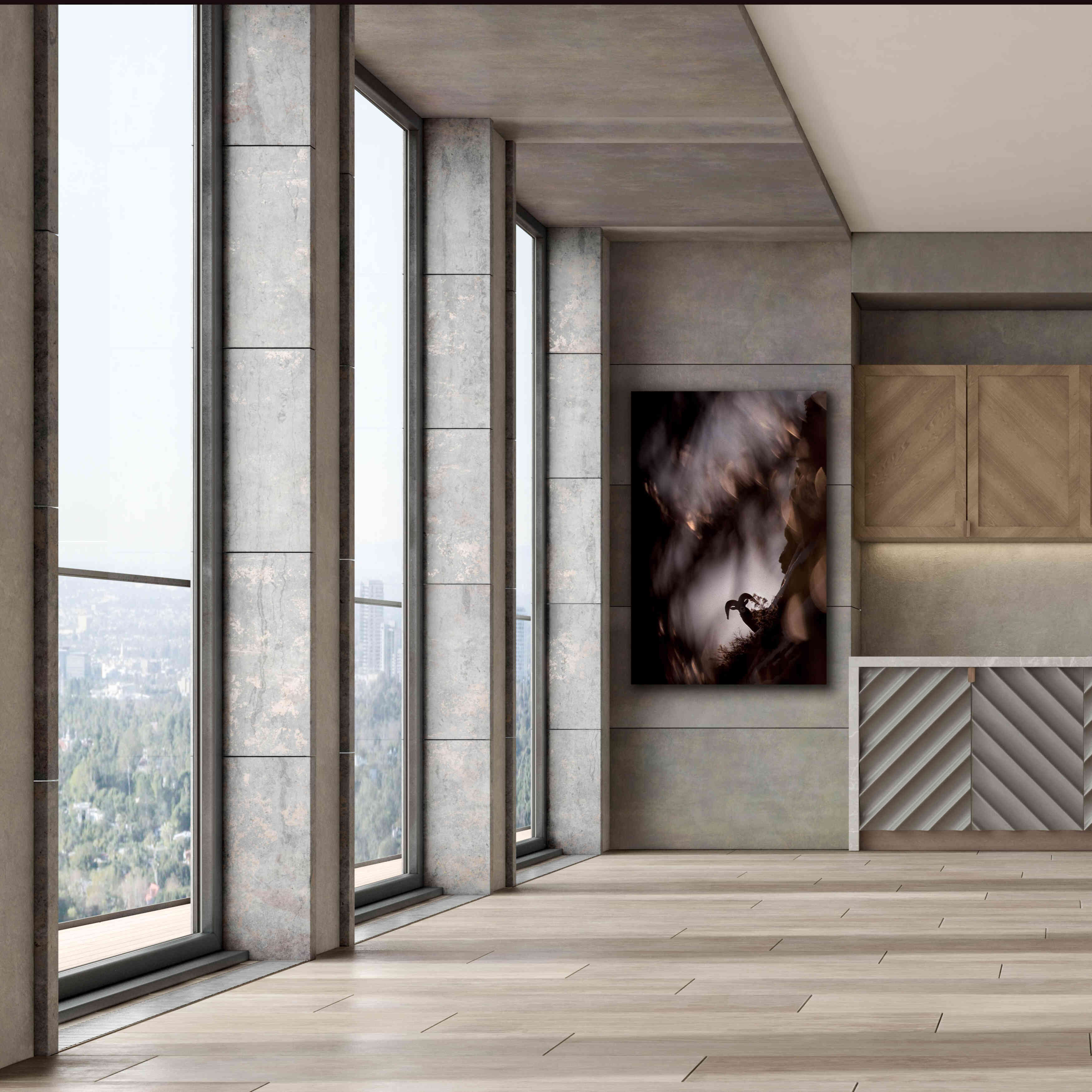 'Bighorn Silhouette Best' by Thomas Haney, Giclee Canvas Wall Art,40 x 60