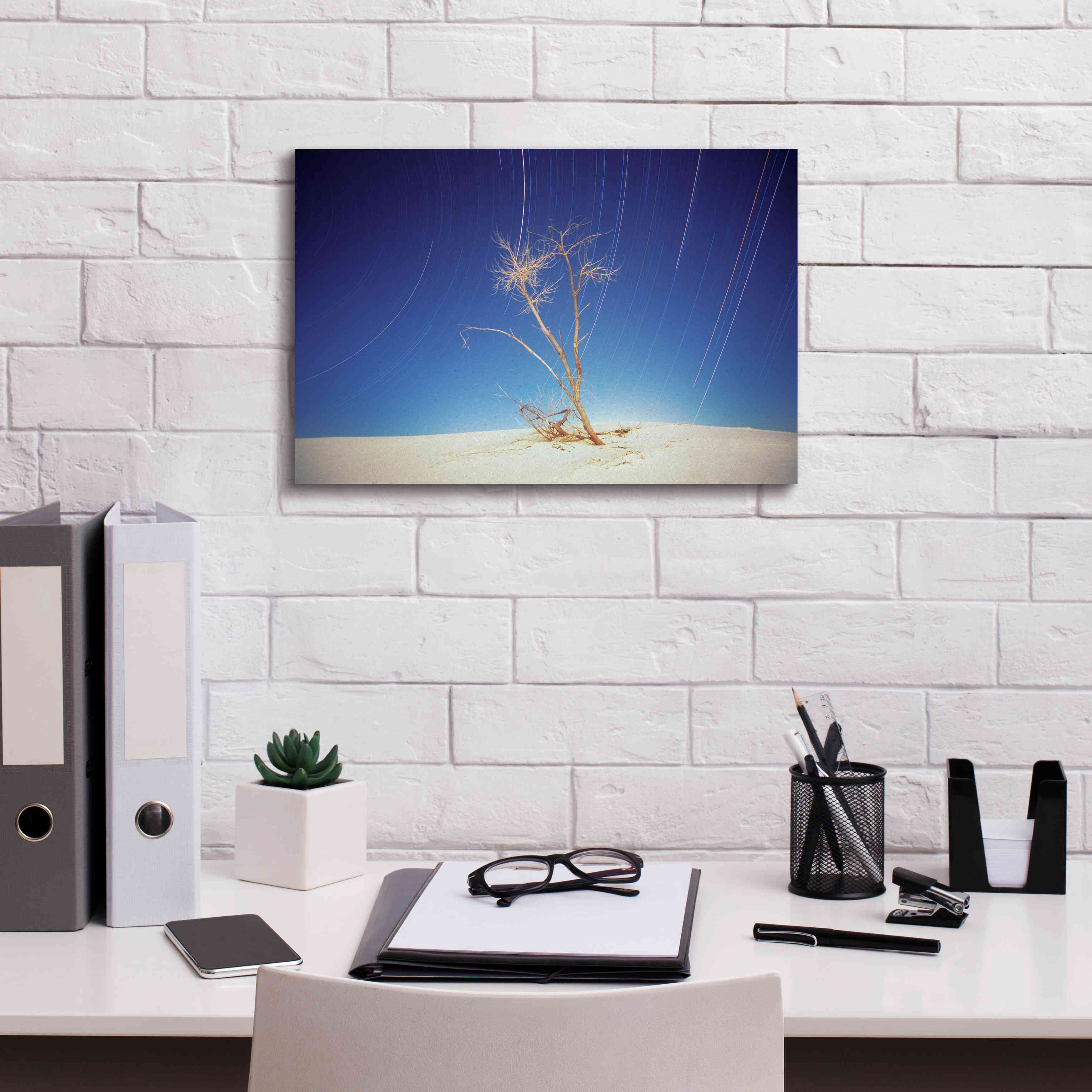 'Bright Cottonwood Drum Scan' by Thomas Haney, Giclee Canvas Wall Art,18 x 12