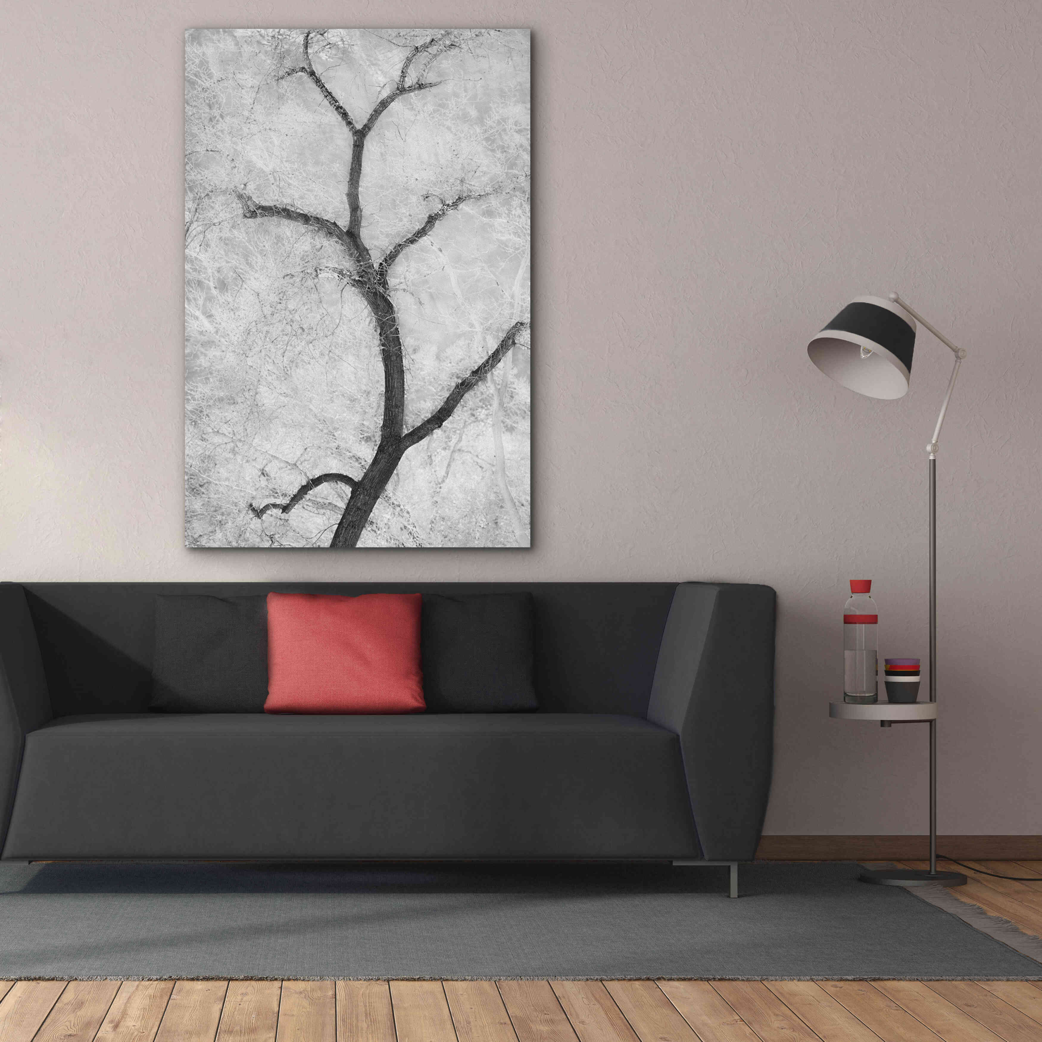 'Cottonwood Form B&W' by Thomas Haney, Giclee Canvas Wall Art,40 x 60