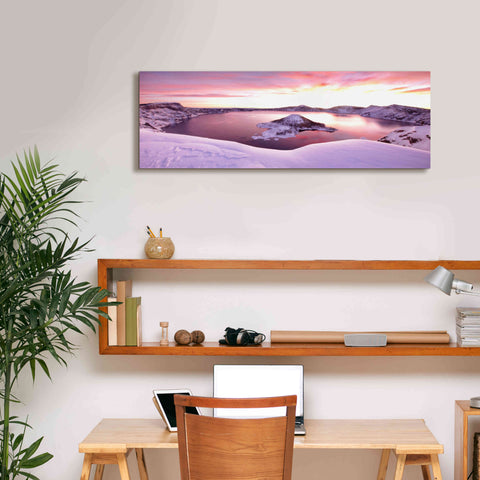 Image of 'Crater Lake Pano 4 2' by Thomas Haney, Giclee Canvas Wall Art,36 x 12