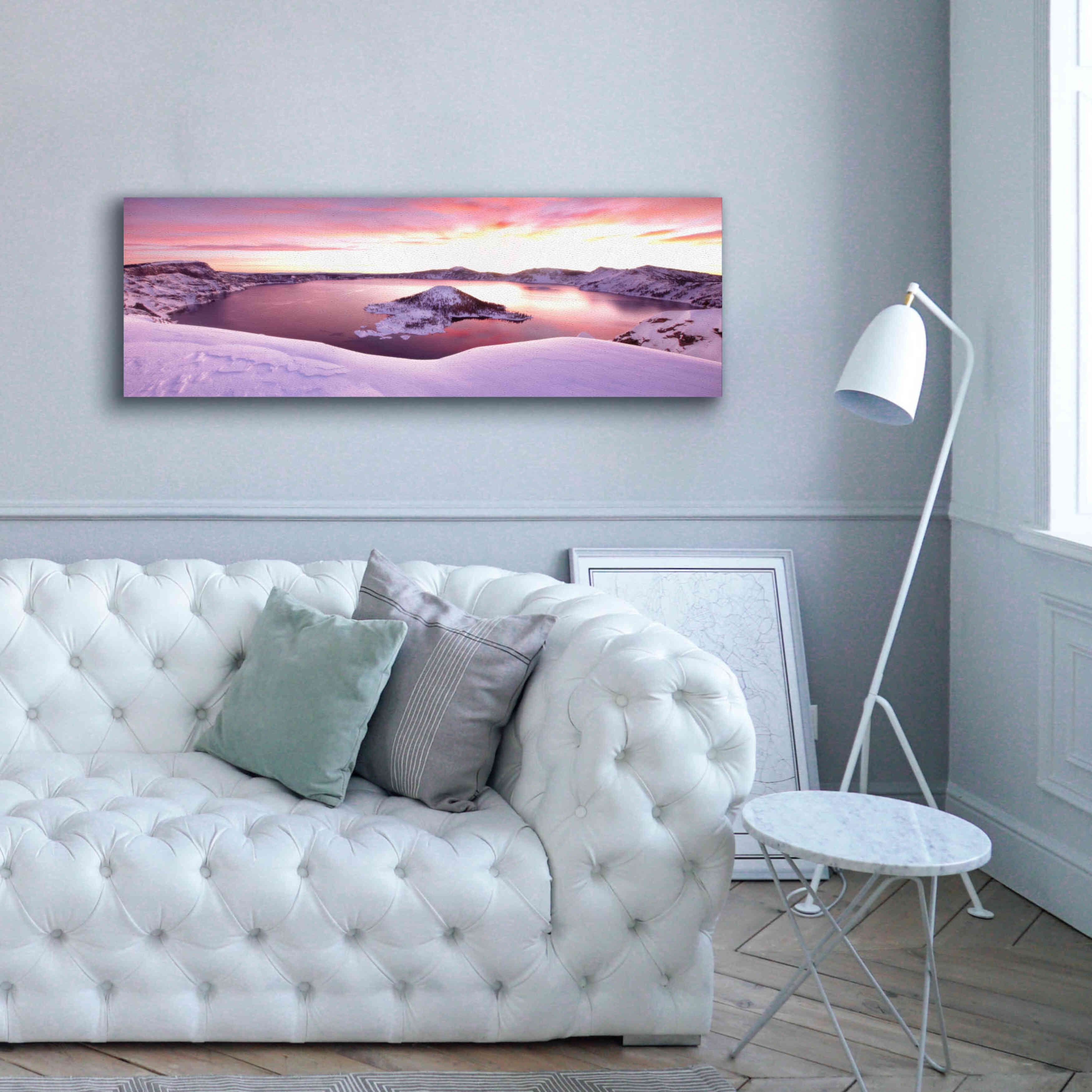 'Crater Lake Pano 4 2' by Thomas Haney, Giclee Canvas Wall Art,60 x 20